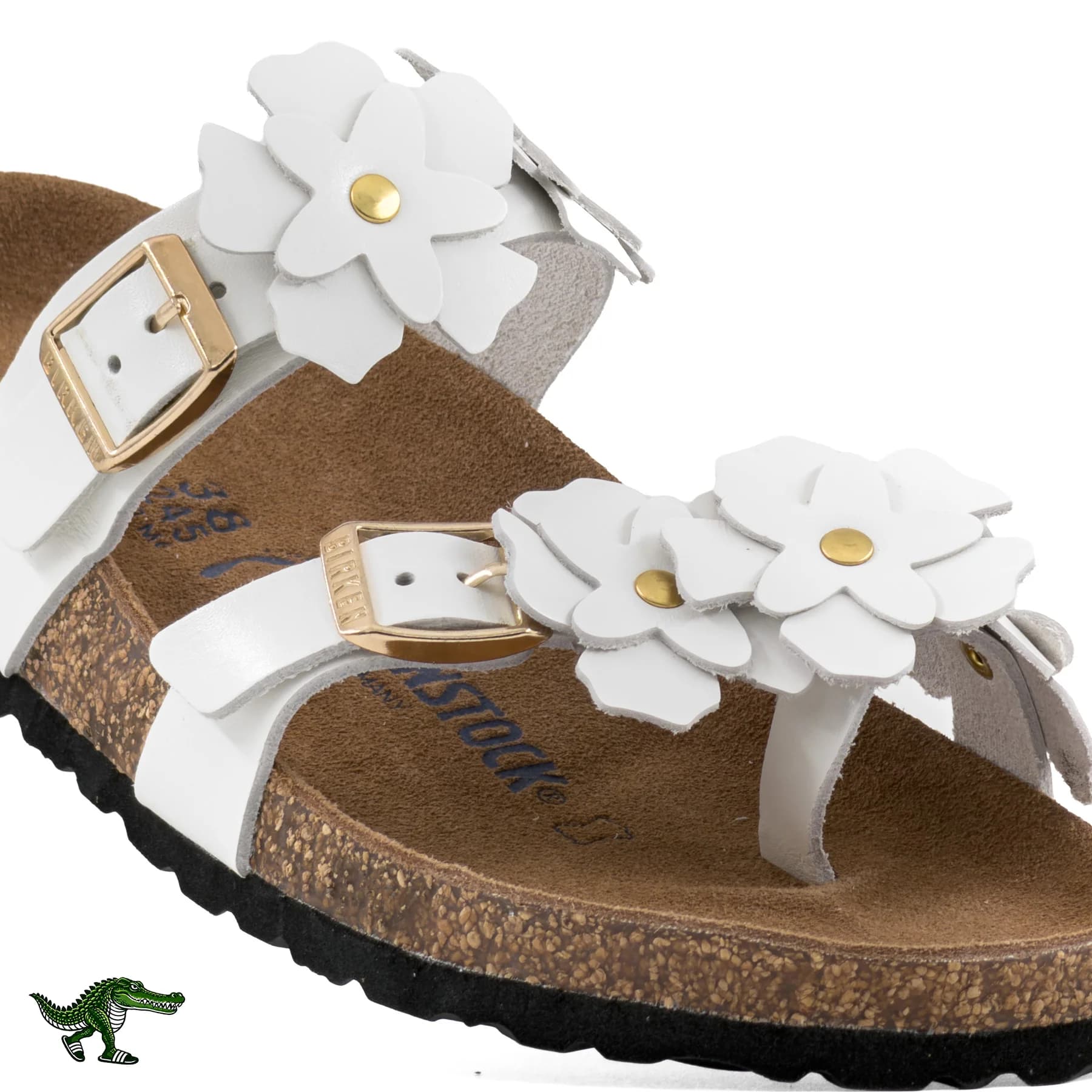 بیرکن استاک مایاری گلدار سفید زنانه | Birkenstock Mayari — تصویر ۱۰