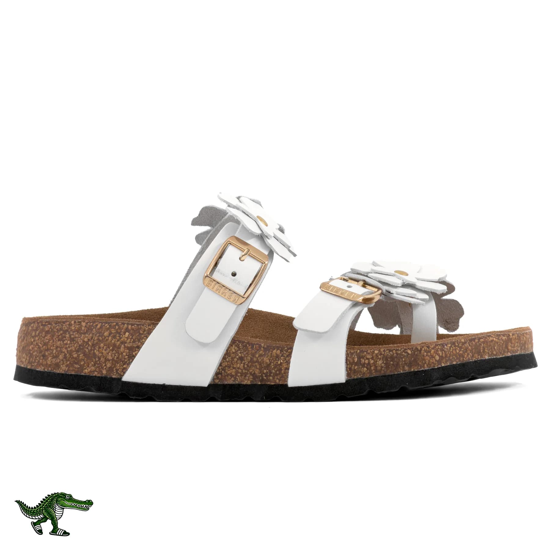 بیرکن استاک مایاری گلدار سفید زنانه | Birkenstock Mayari — تصویر ۶
