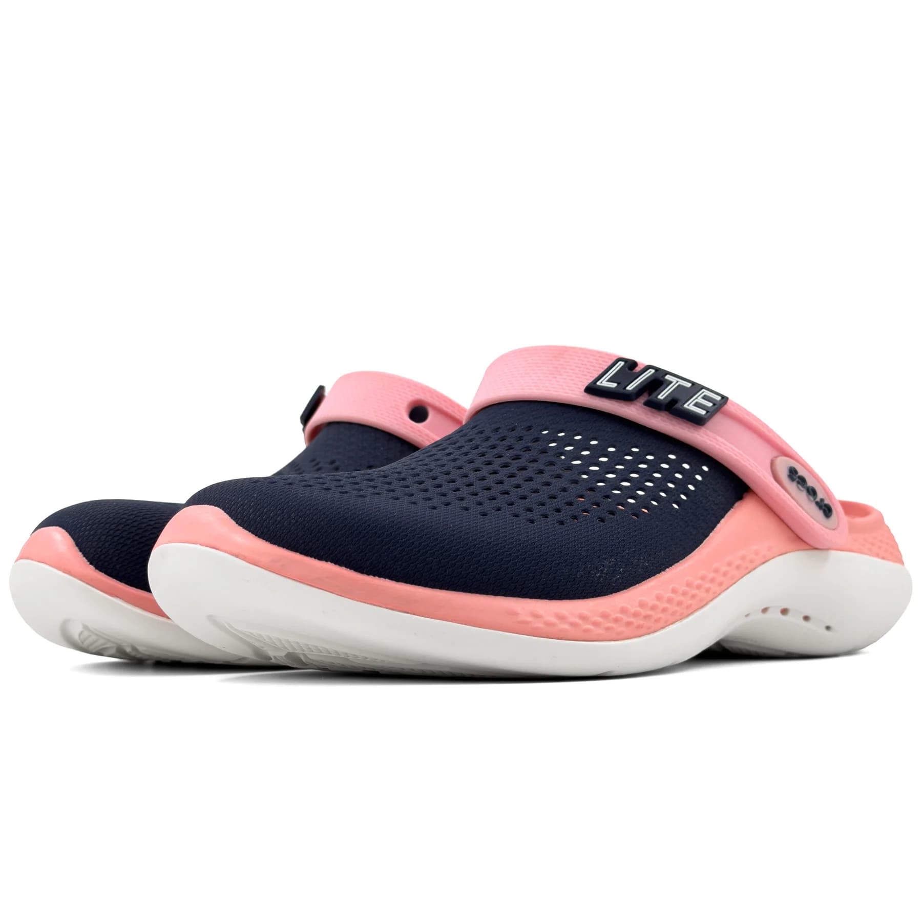 کراکس لایت 360 سرمه‌ای صورتی زنانه کادر درمان | Crocs LiteRide 360 — تصویر ۵