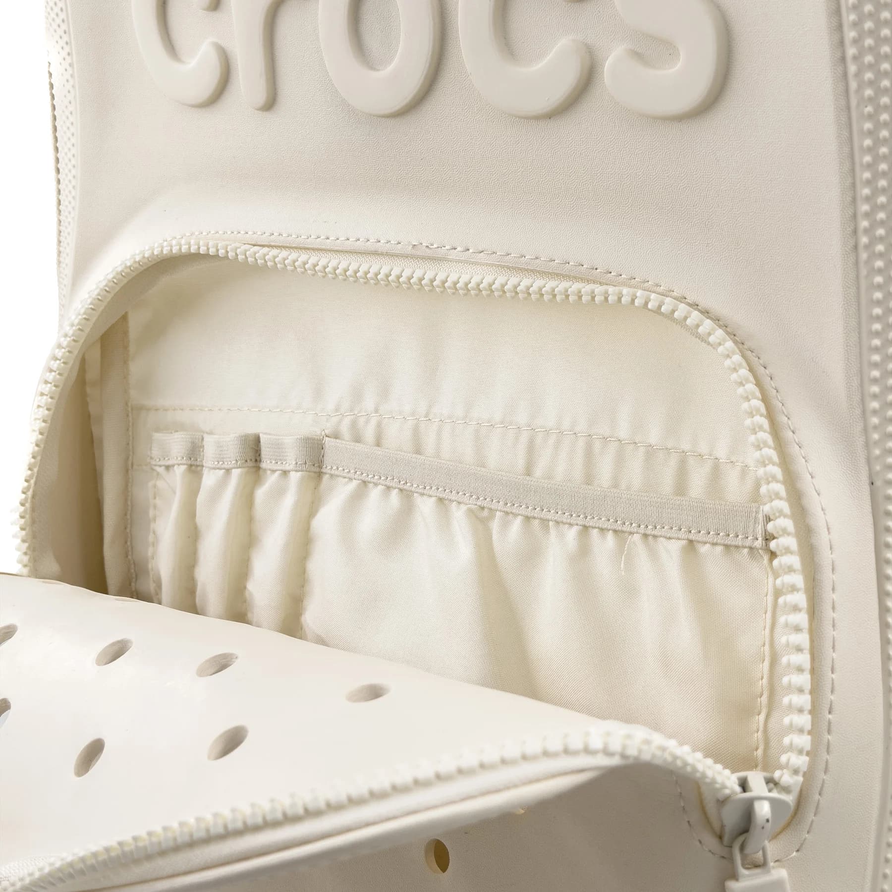 کوله پشتی کراکس سفید شیری زنانه و مردانه | Crocs Backpack — تصویر ۱۱