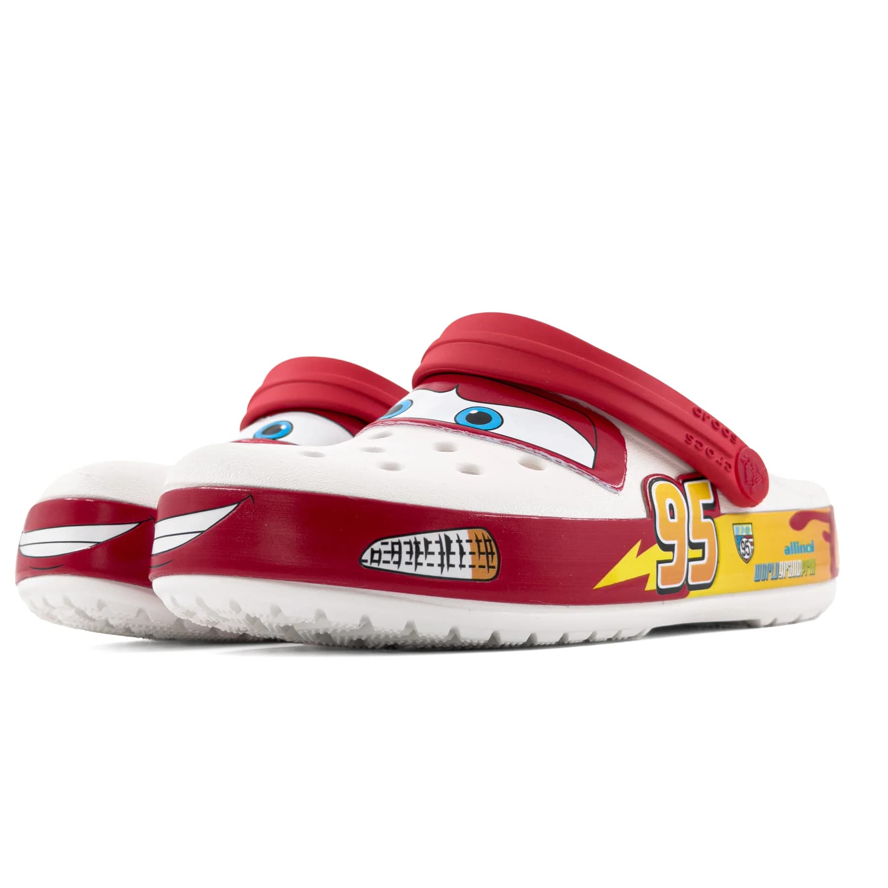 کراکس بچگانه مک‌کوئین سفید قرمز | Crocs Kids McQueen — تصویر ۱۰