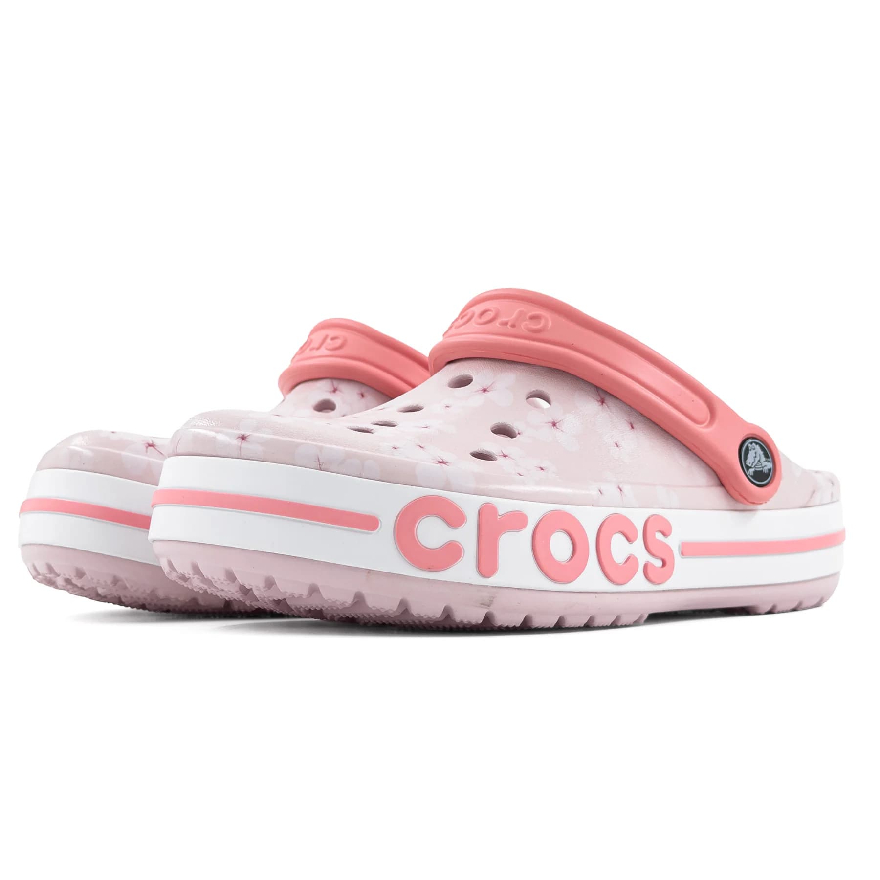 کراکس بایا بند زنانه صورتی گلدار | Crocs Bayaband — تصویر ۱۱