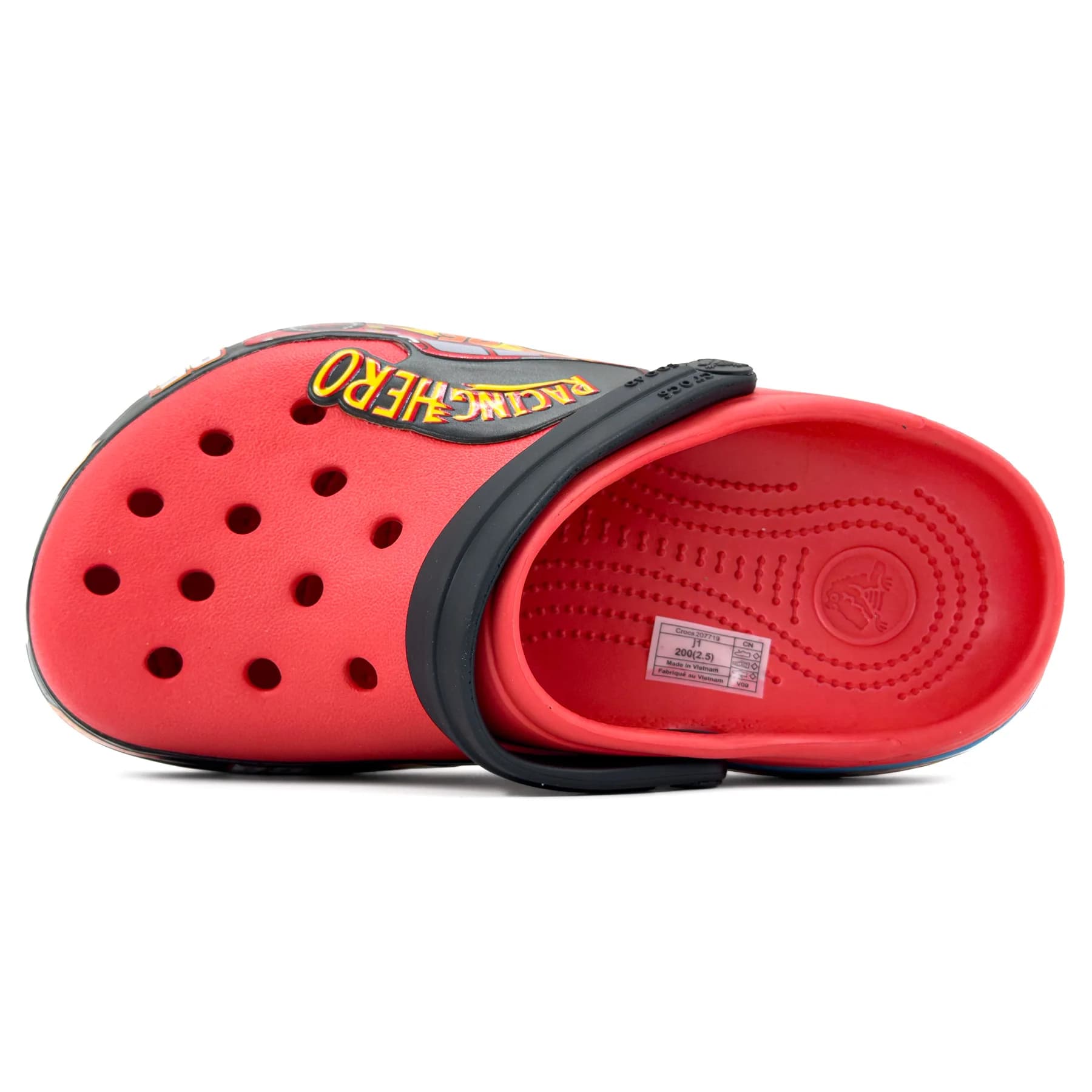 کراکس بچگانه مک‌کوئین قرمز مشکی | Crocs Kids McQueen — تصویر ۶