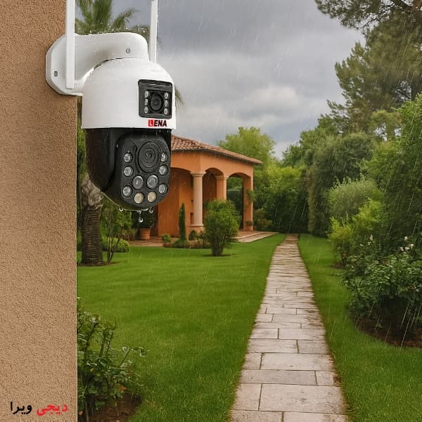 دوربین چرخشی زوم دار 20برابری دولنز سیمکارتی LZ20 LENA — تصویر ۲