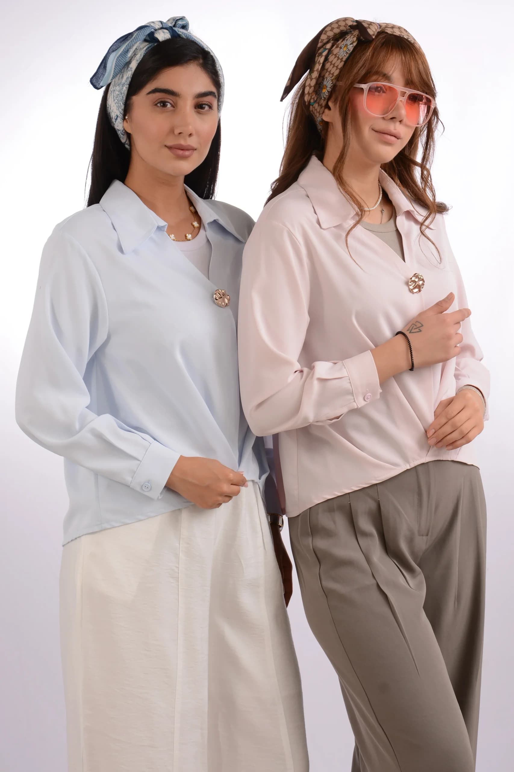 شومیز حریر تک دکمه الیزه ژاکلین