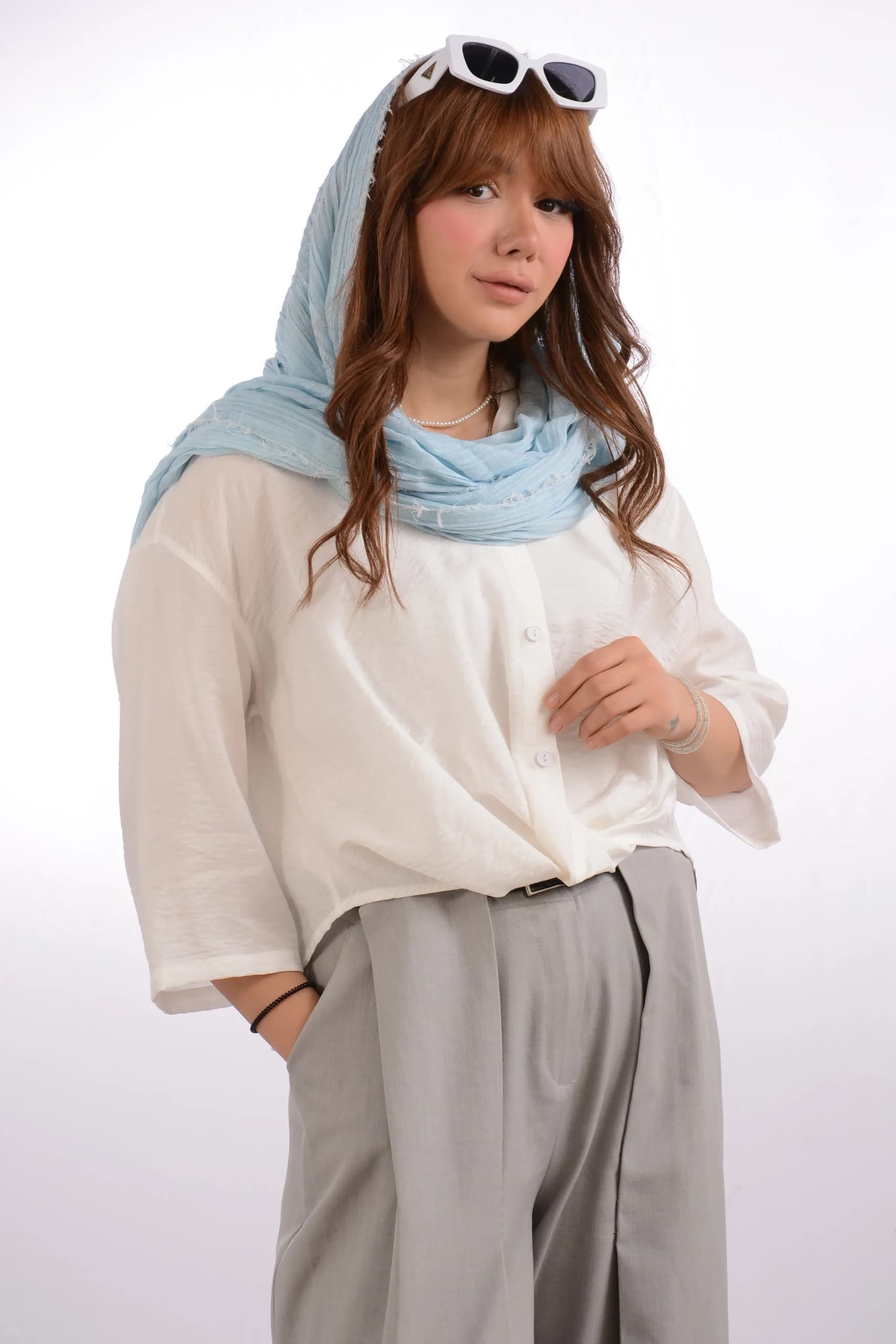 شومیز گره ای پری چروک — تصویر ۹