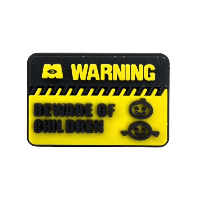 جیبیتز اورجینال warning زرد | Crocs Jibbitz — تصویر ۲