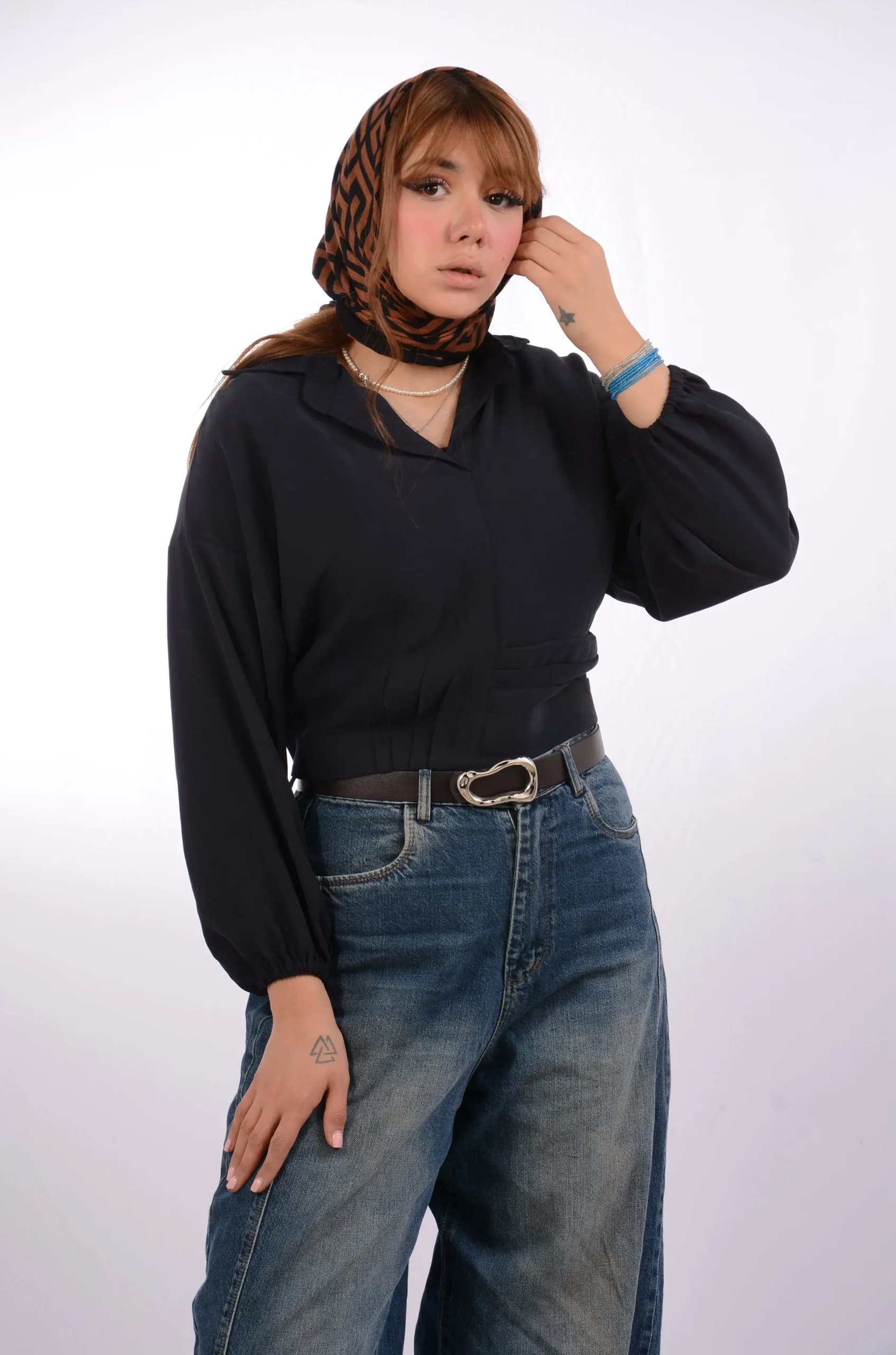 شومیز سیلک Max پایین پیلی — تصویر ۸