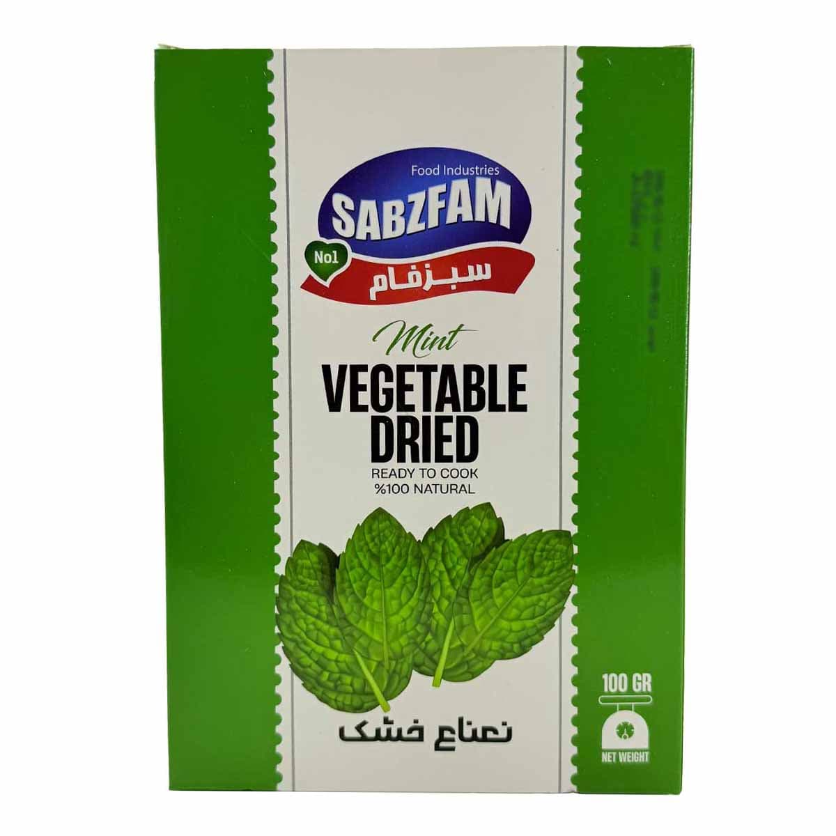سبزی نعنا خشک سبزفام 100 گرم — تصویر ۲