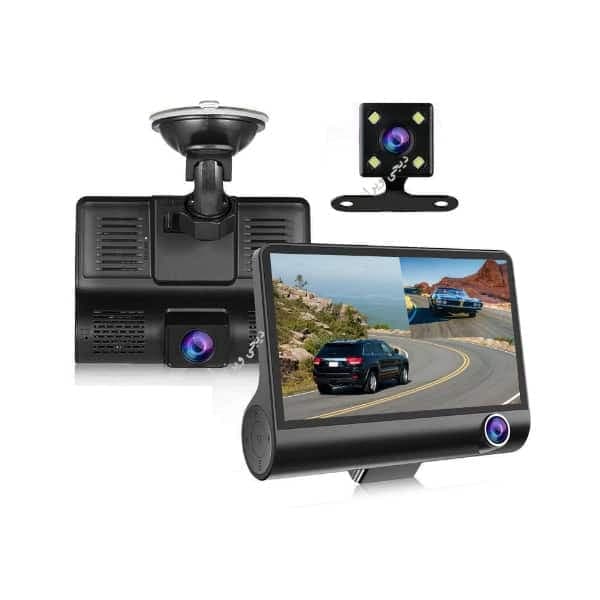 دوربین خودرو بدون سیم کشی سه لنزه مانیتوردار a21