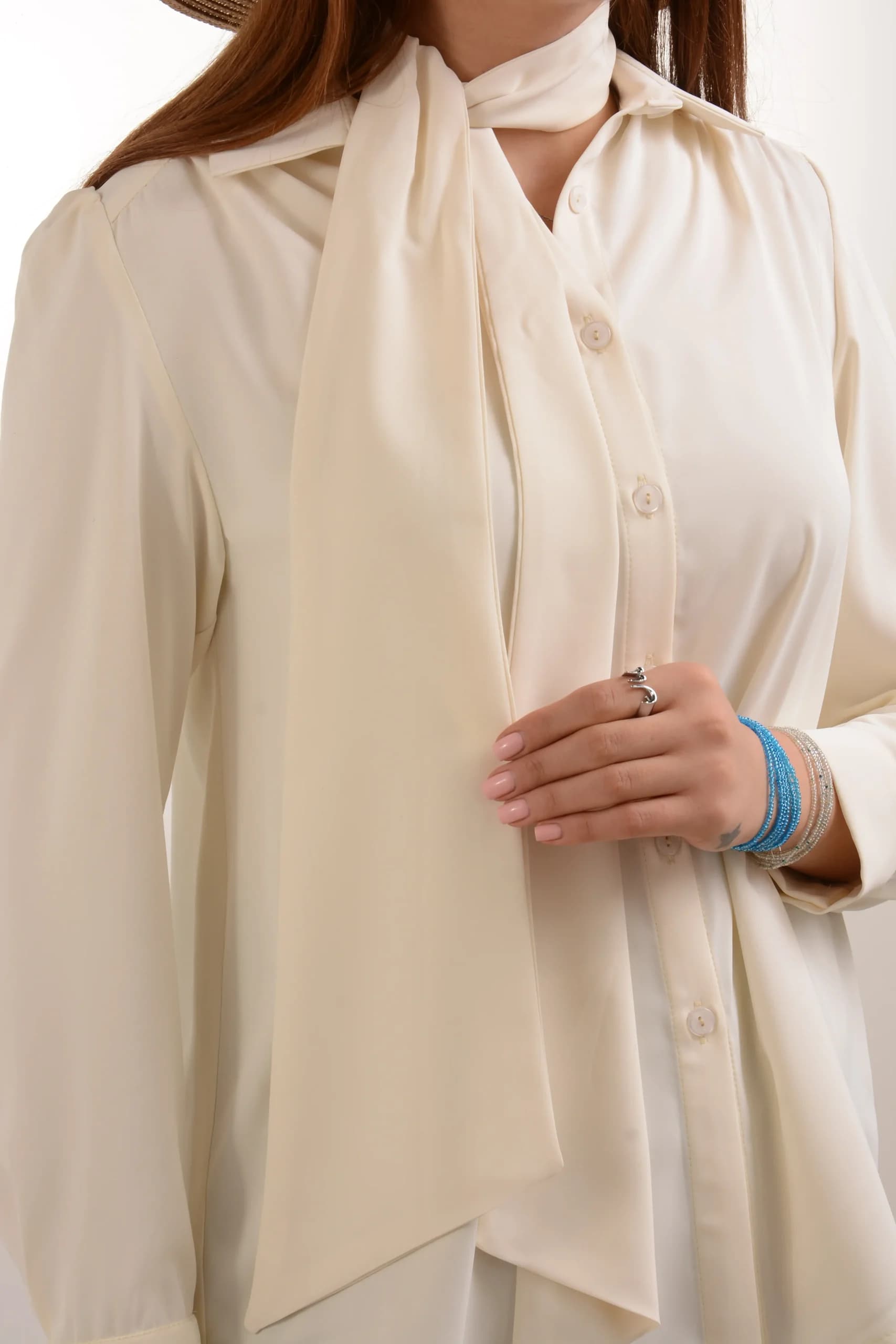 شومیز ژاکلین کمربنددار پریان — تصویر ۶