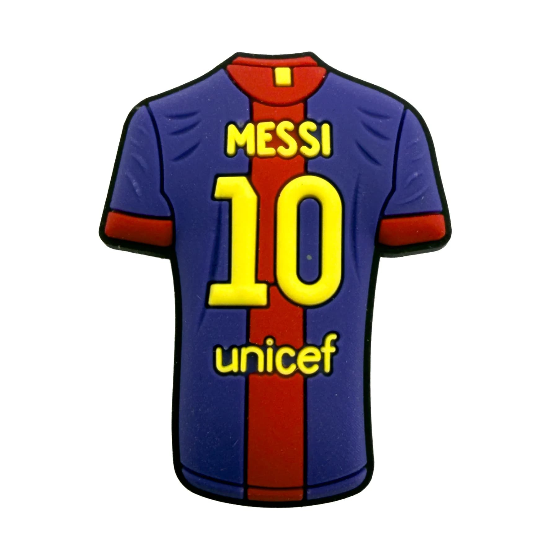 جیبیتز کراکس طرح پیراهن مسی شماره ۱۰ | Messi Jersey Jibbitz Charm — تصویر ۲