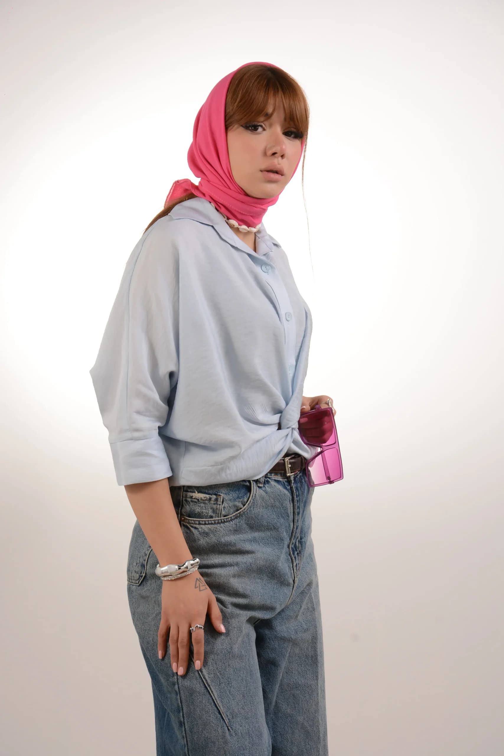 شومیز جلو گره ای پری — تصویر ۸