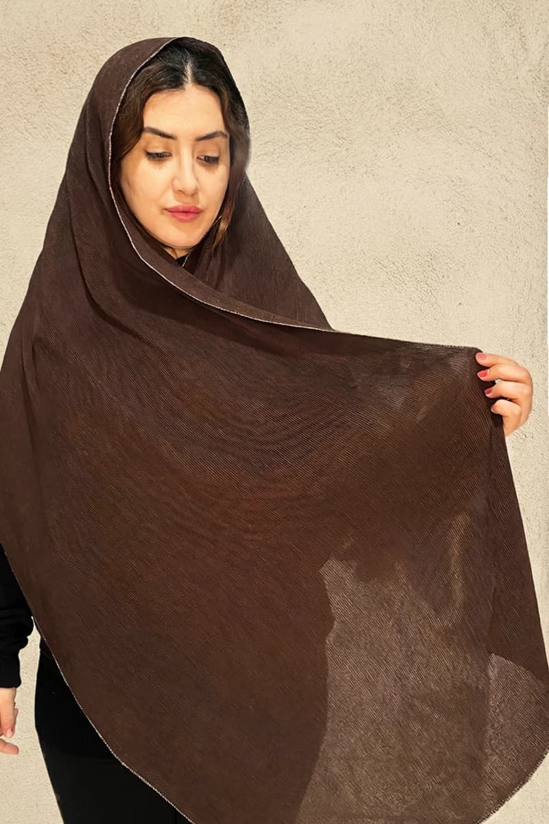شال نخی پلیسه دور سیمی — تصویر ۷