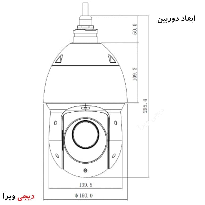 دوربین گردان اسپیددام داهوا سیمکارت خور زوم دار 25x — تصویر ۸