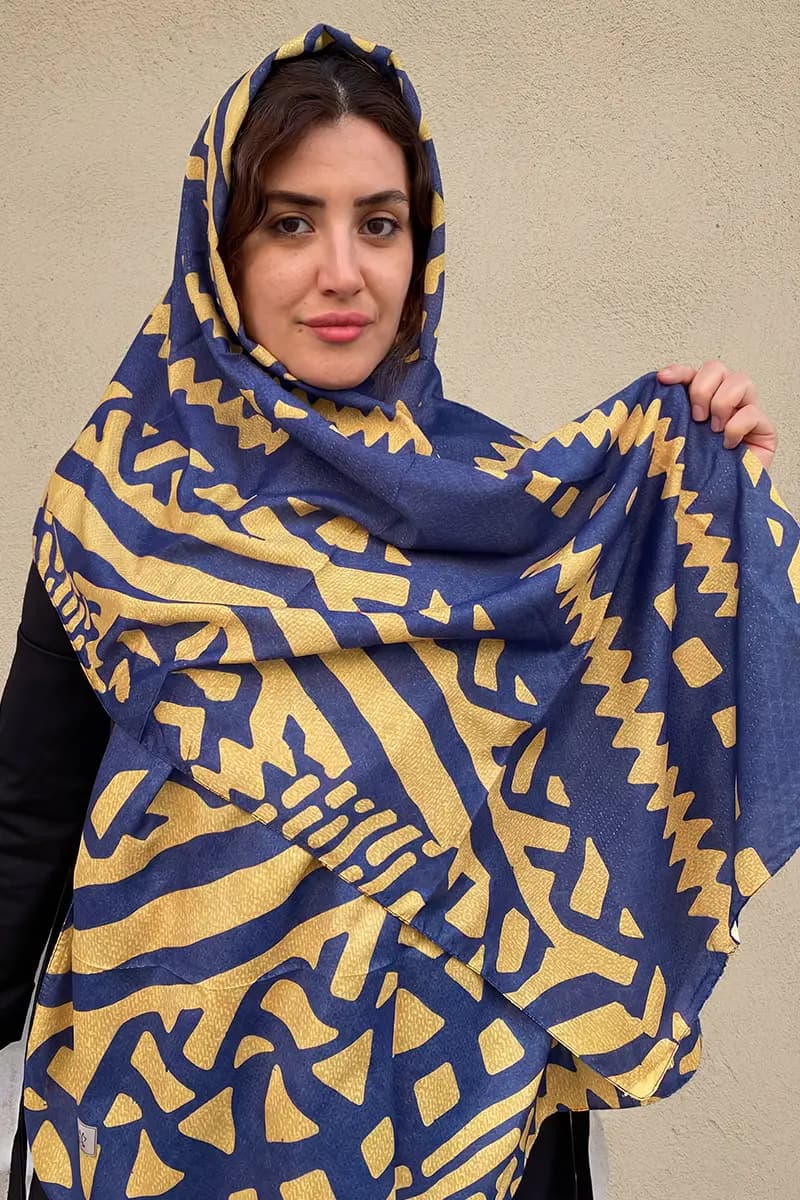 شال نخی طرح دار جدید — تصویر ۷