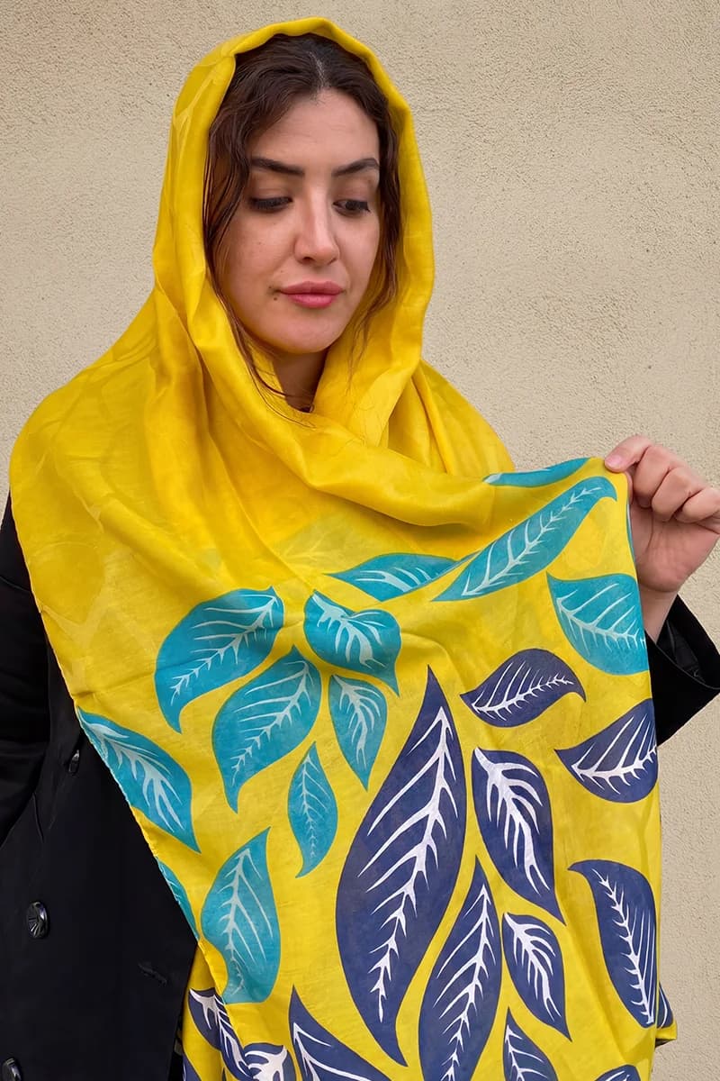 شال نخی طرح دار جدید — تصویر ۶