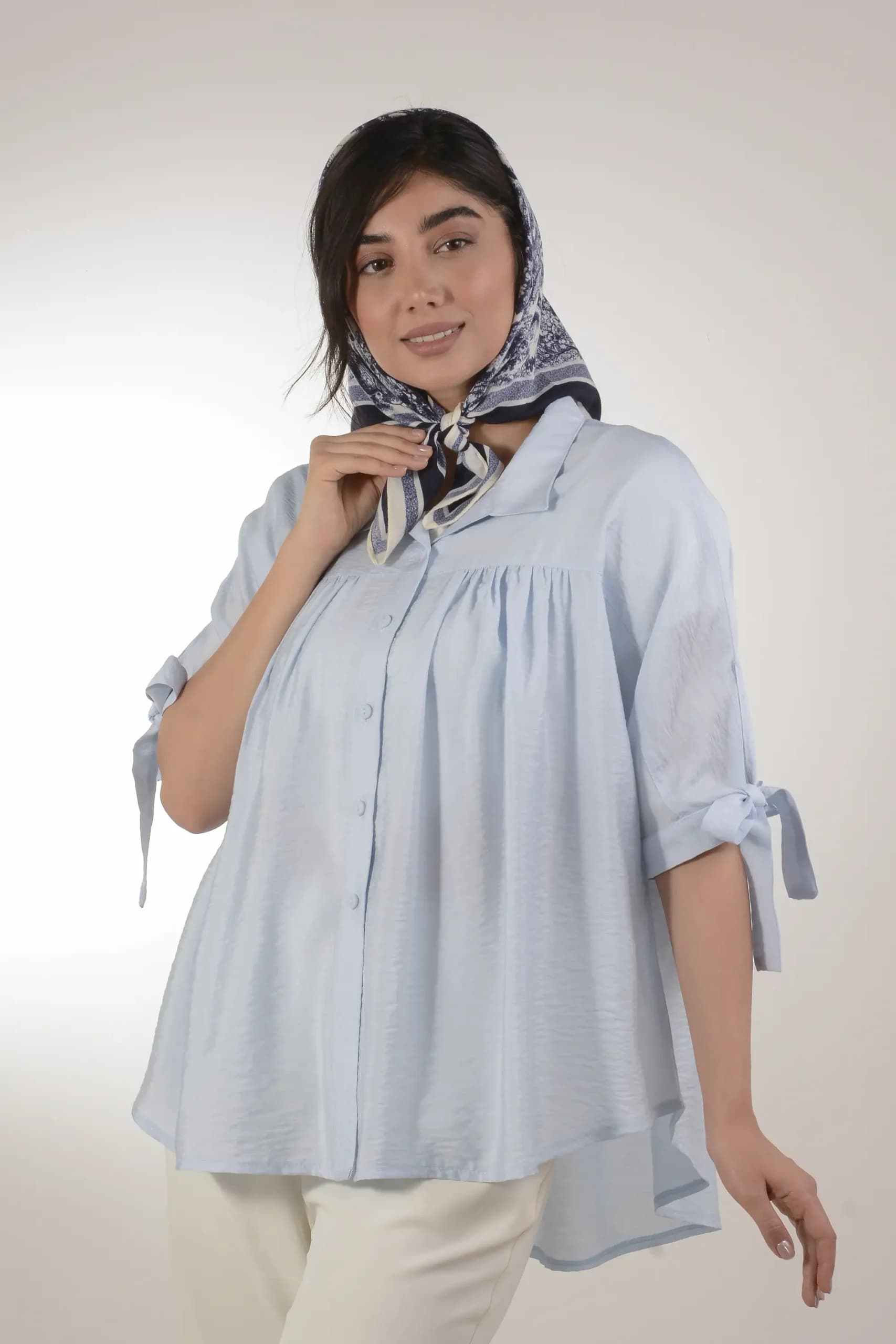 شومیز چیندار لنا — تصویر ۹