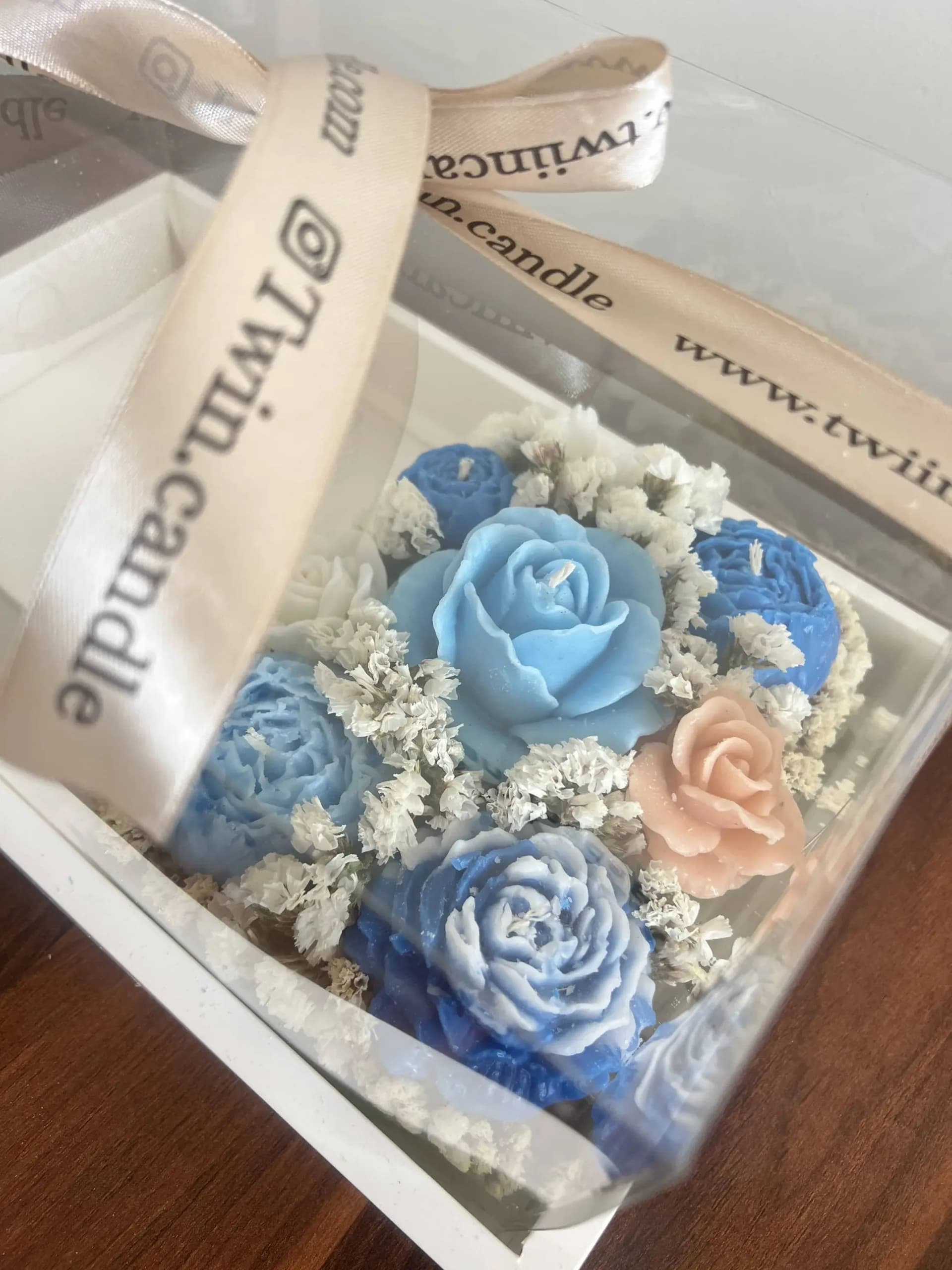 باکس blue شمع گل و کیک طلقی — تصویر ۶