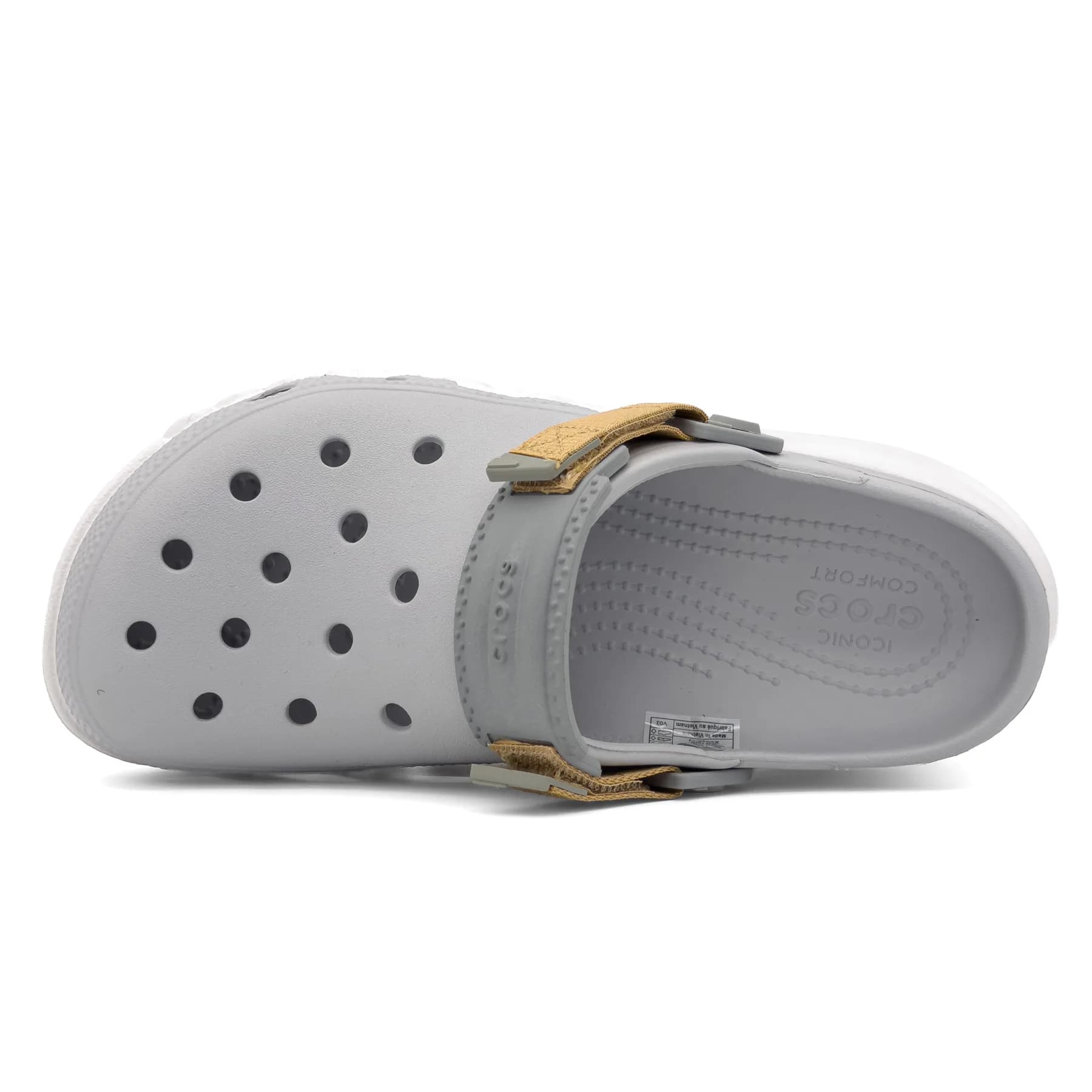 کراکس دوت مکس طوسی روشن سفید اورجینال | Crocs Duet Max — تصویر ۶