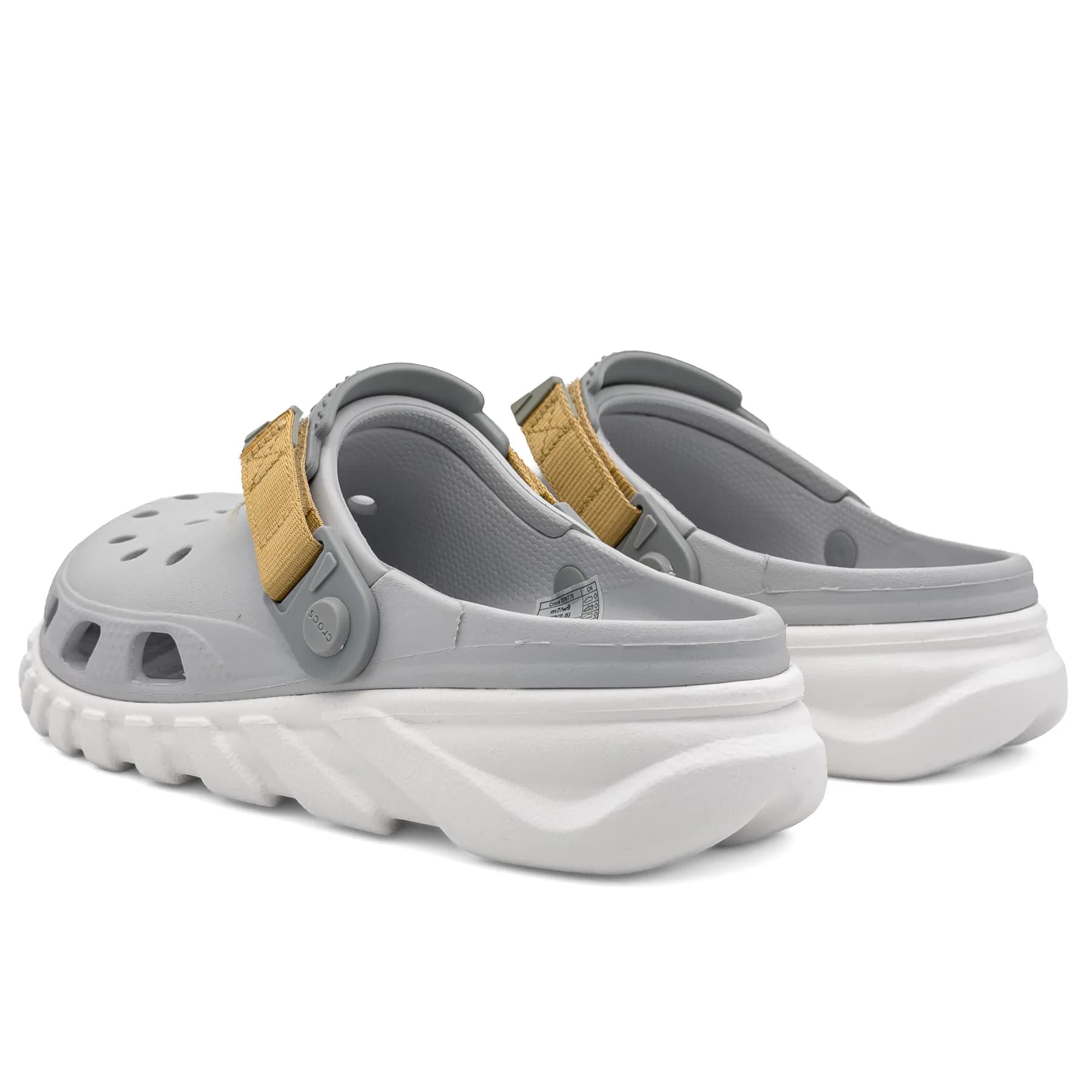 کراکس دوت مکس طوسی روشن سفید اورجینال | Crocs Duet Max — تصویر ۷