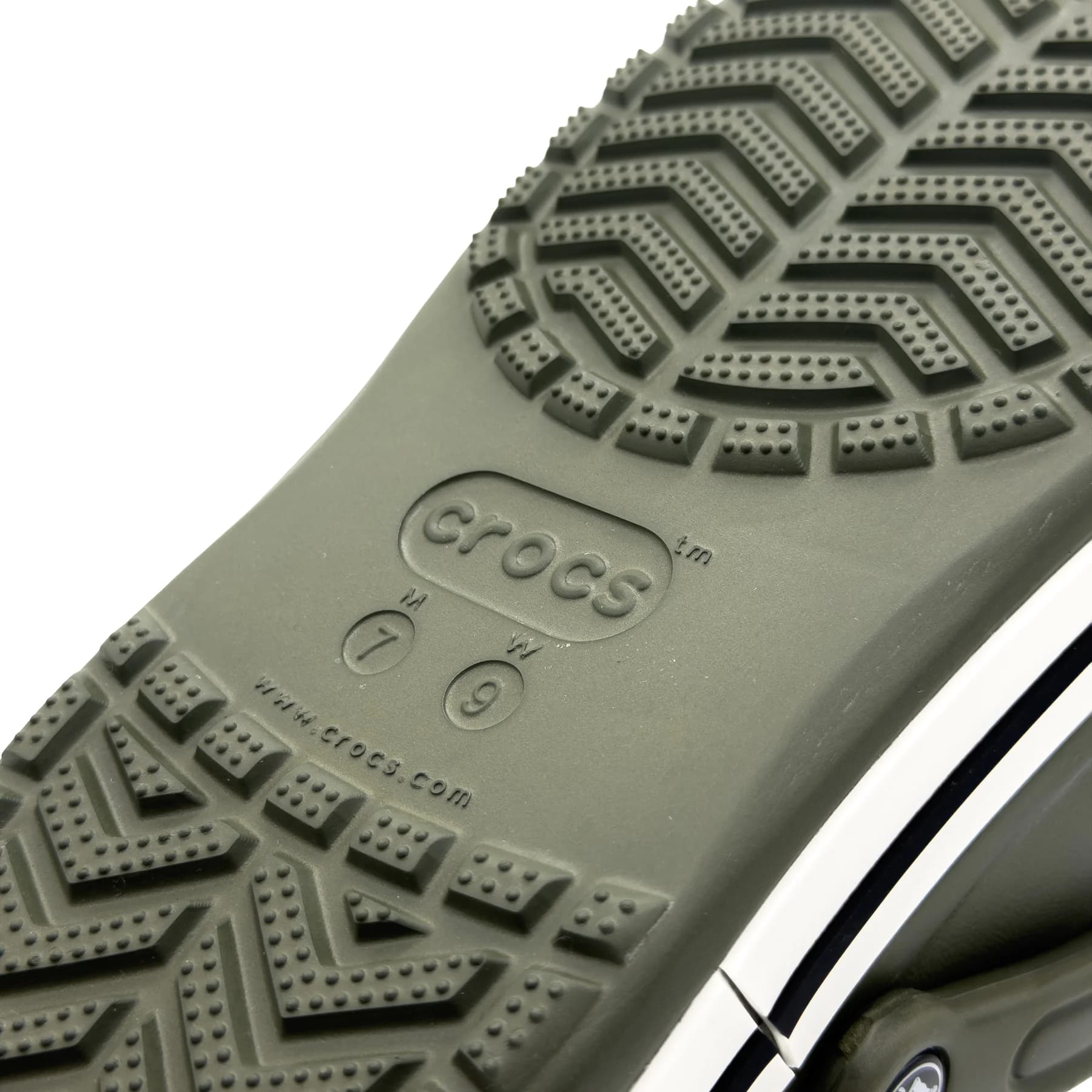 کراکس بایابند سبز زیتونی سفید اورجینال | Crocs Bayaband — تصویر ۶