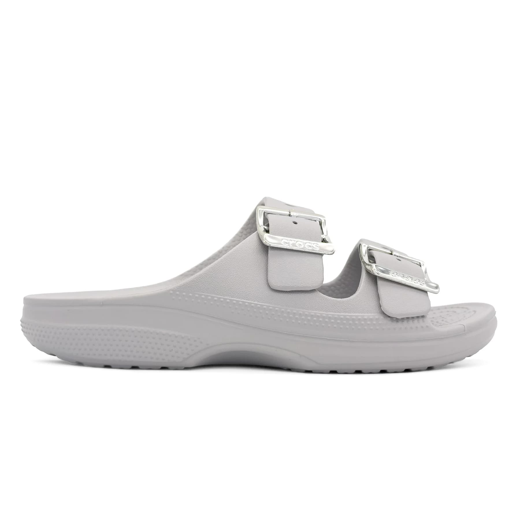 صندل کراکس باکل طوسی نقره‌ای زنانه | Crocs Buckle Sandal — تصویر ۸