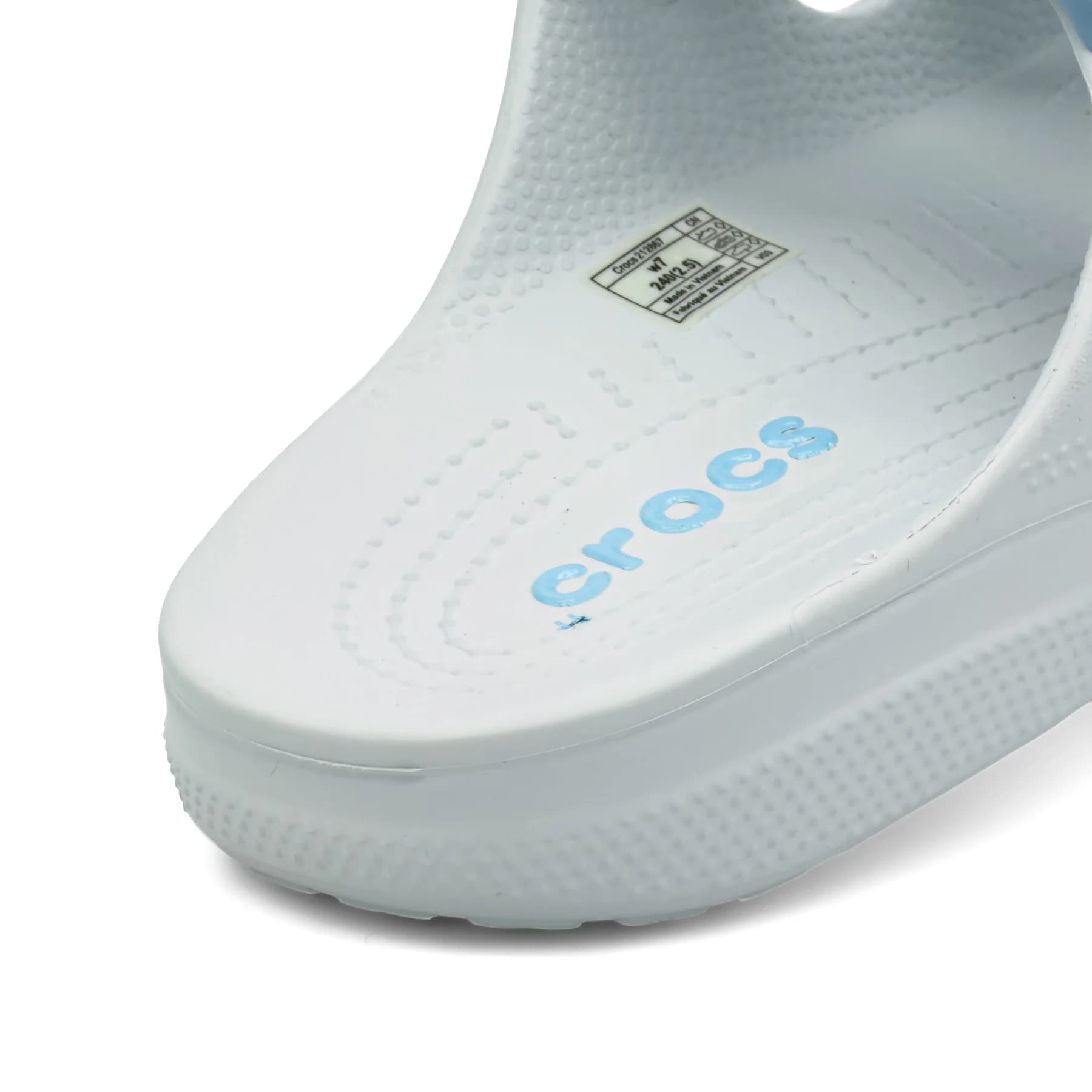 صندل کراکس باکل سفید آبی زنانه | Crocs Buckle Sandal — تصویر ۴