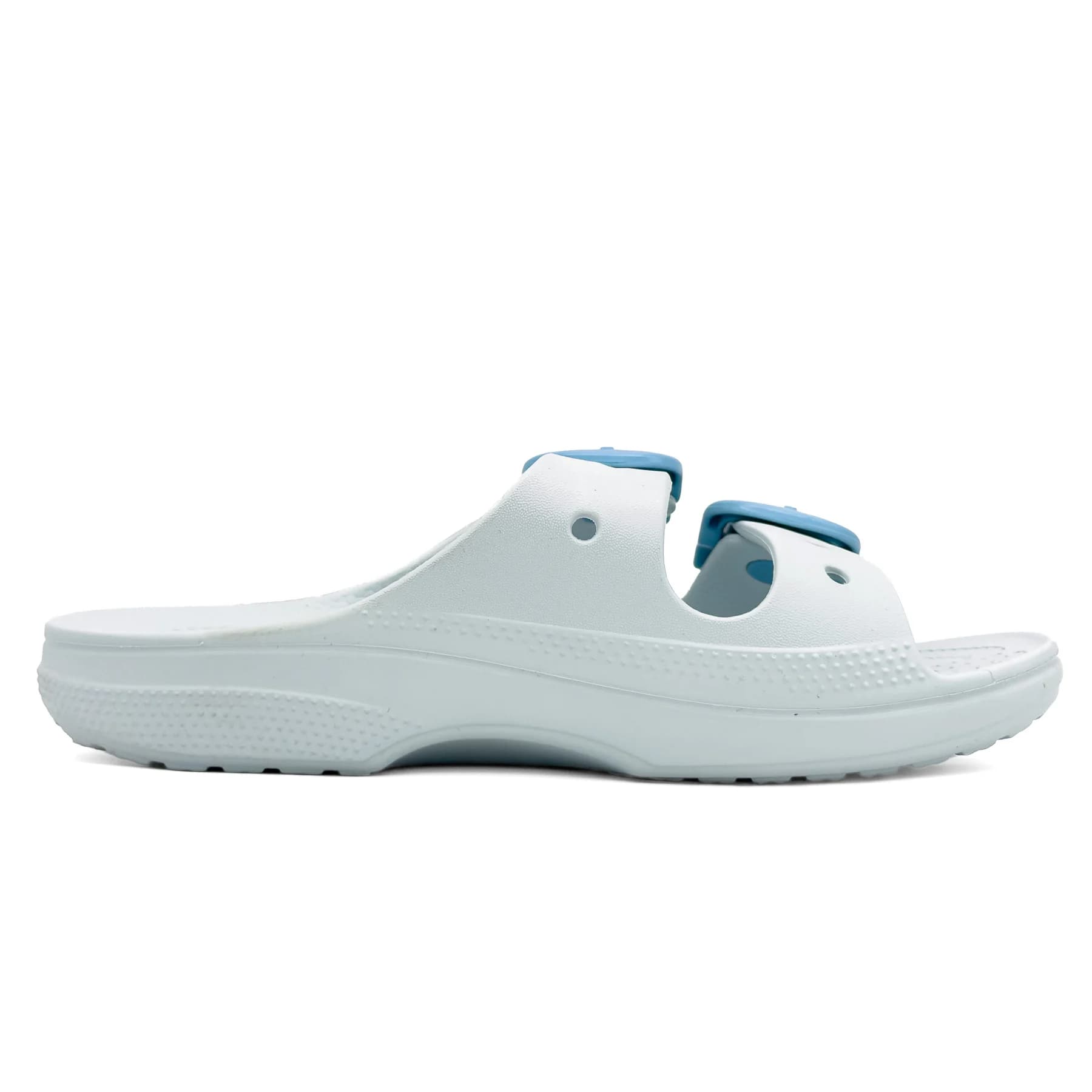 صندل کراکس باکل سفید آبی زنانه | Crocs Buckle Sandal — تصویر ۶