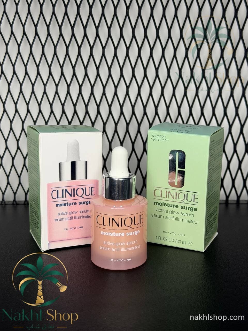 سرم آبرسان و روشن کننده کلینیک مدل Moisture Surge Active Glow