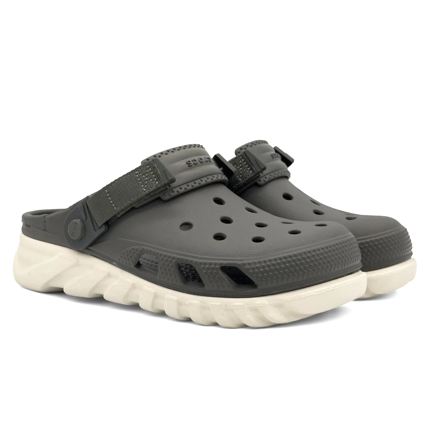 کراکس دوت مکس طوسی تیره کرم اورجینال | Crocs Duet Max — تصویر ۸