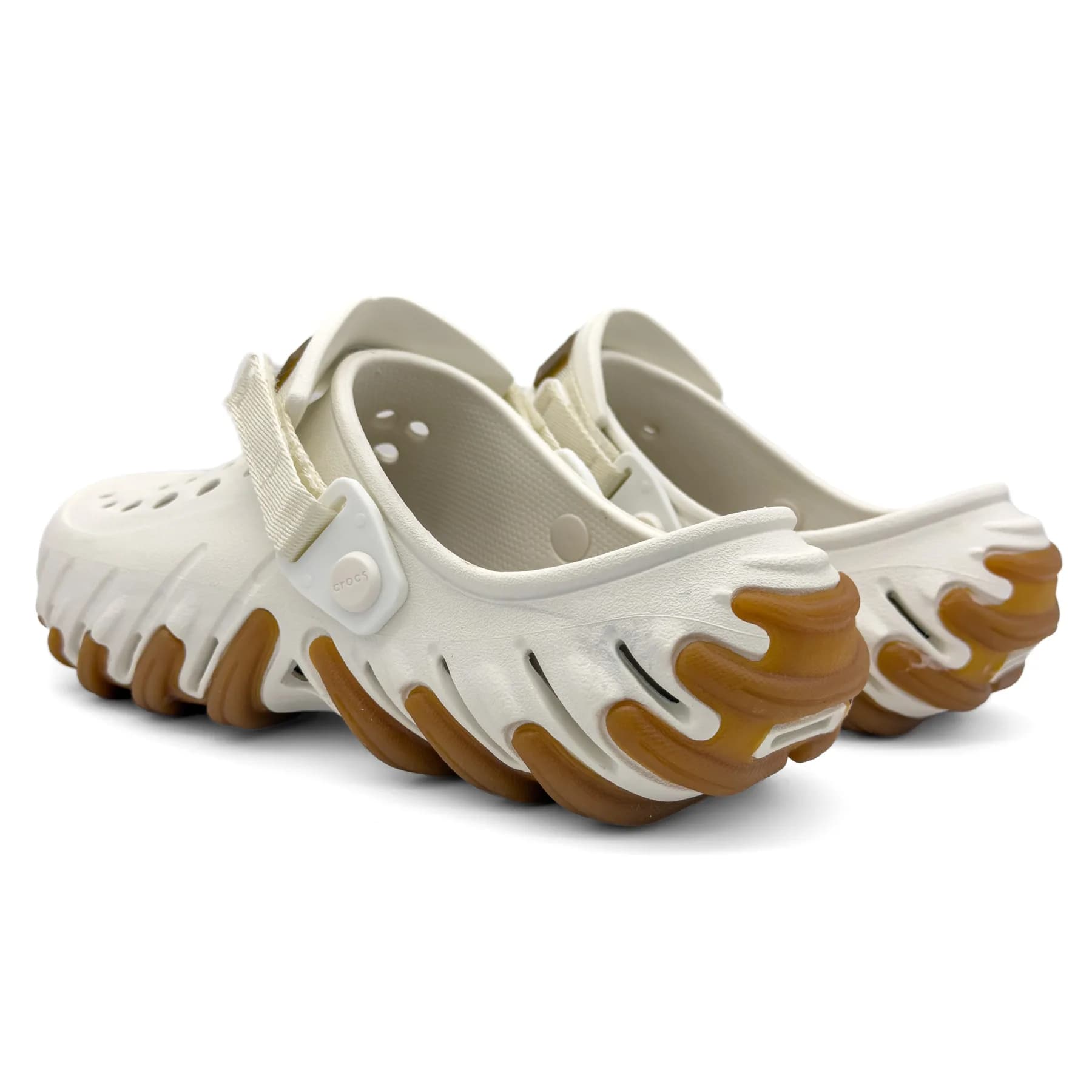 کراکس اکو کلاگ سفید قهوه‌ای زنانه و مردانه | Crocs Echo Clog — تصویر ۵