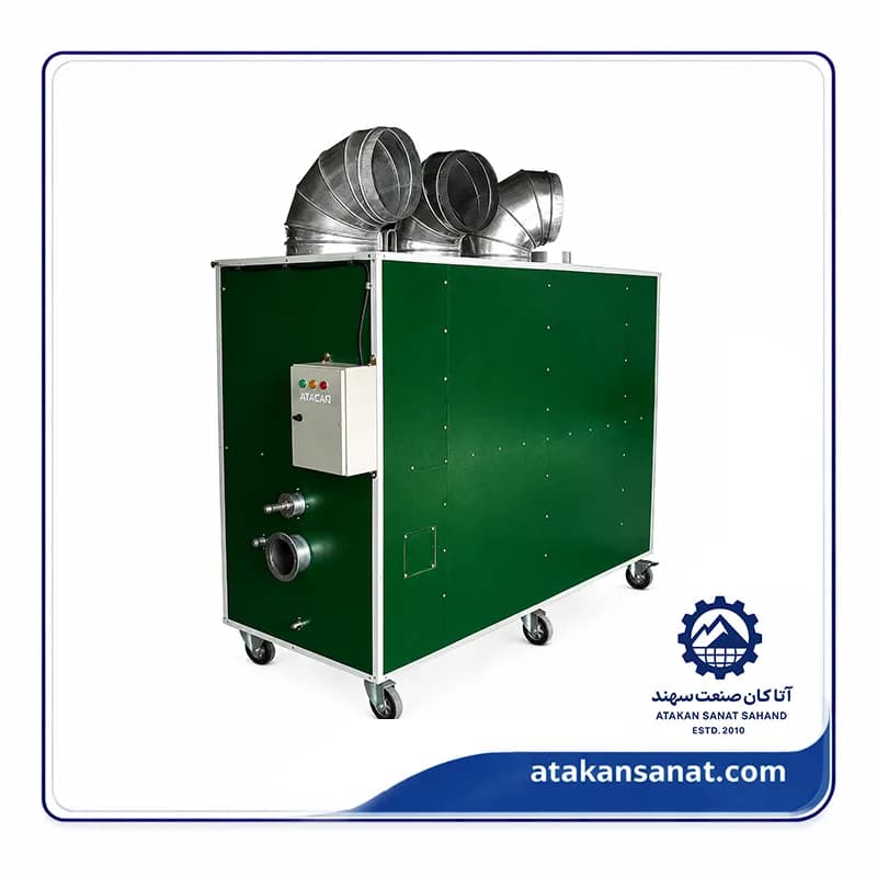 هیتر کابینتی 320AS هزار کیلو کالری کوره استیل — تصویر ۴