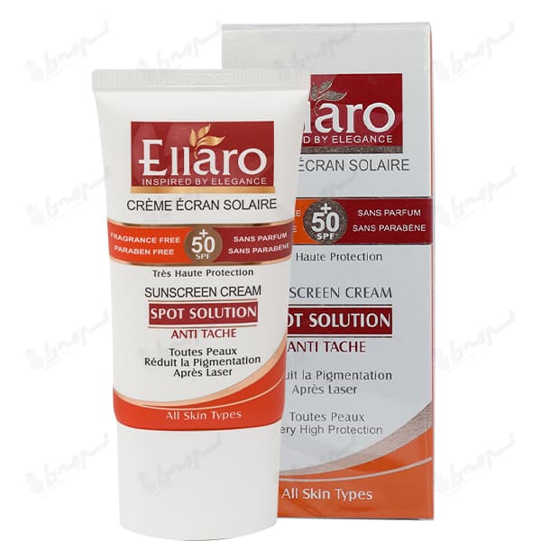کرم ضد آفتاب ضد لک اسپات سولوشن SPF 50 الارو (بدون رنگ)