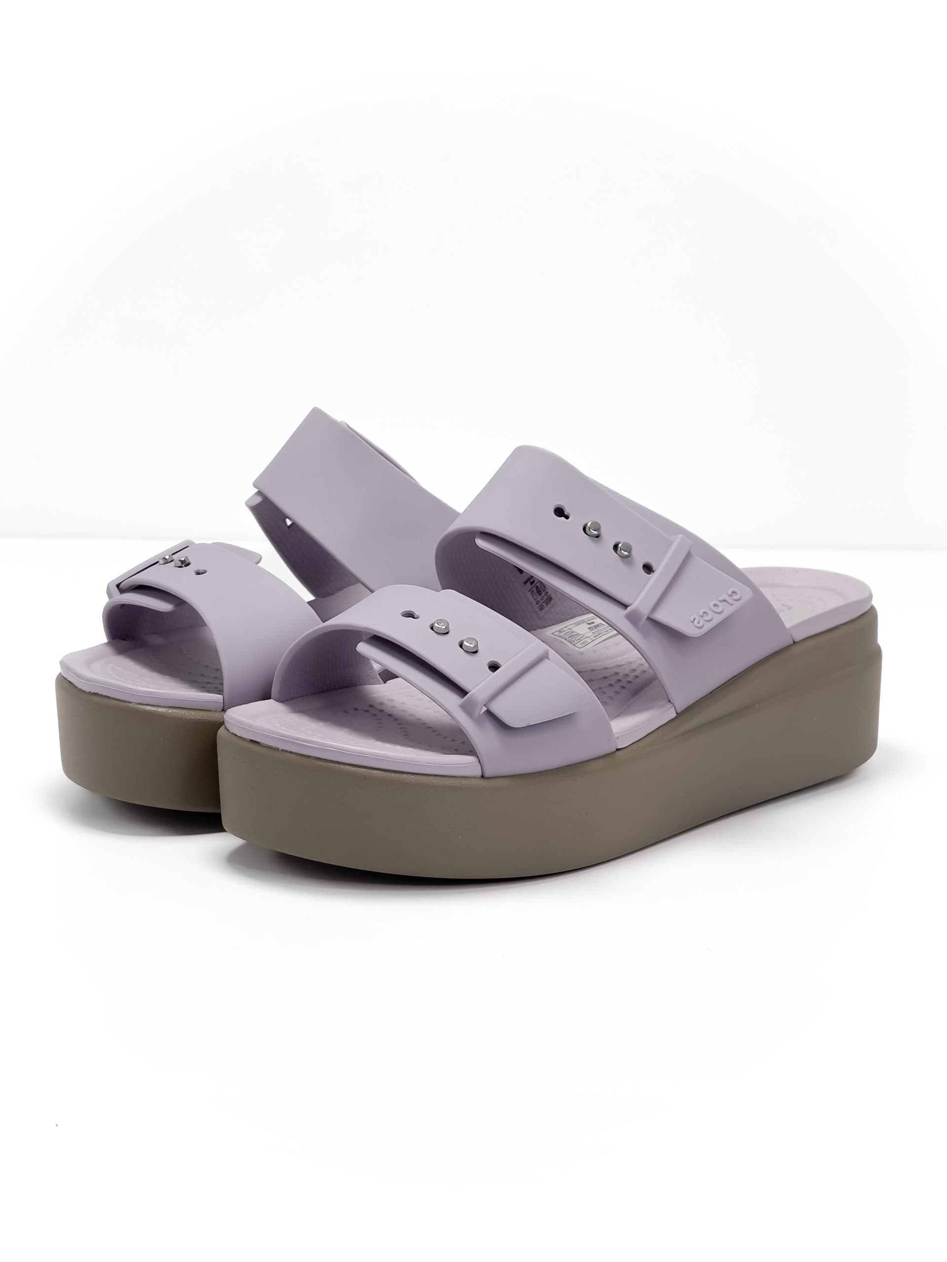 صندل کراکس بروکلین یاسی موکا زنانه | Crocs Brooklyn — تصویر ۲