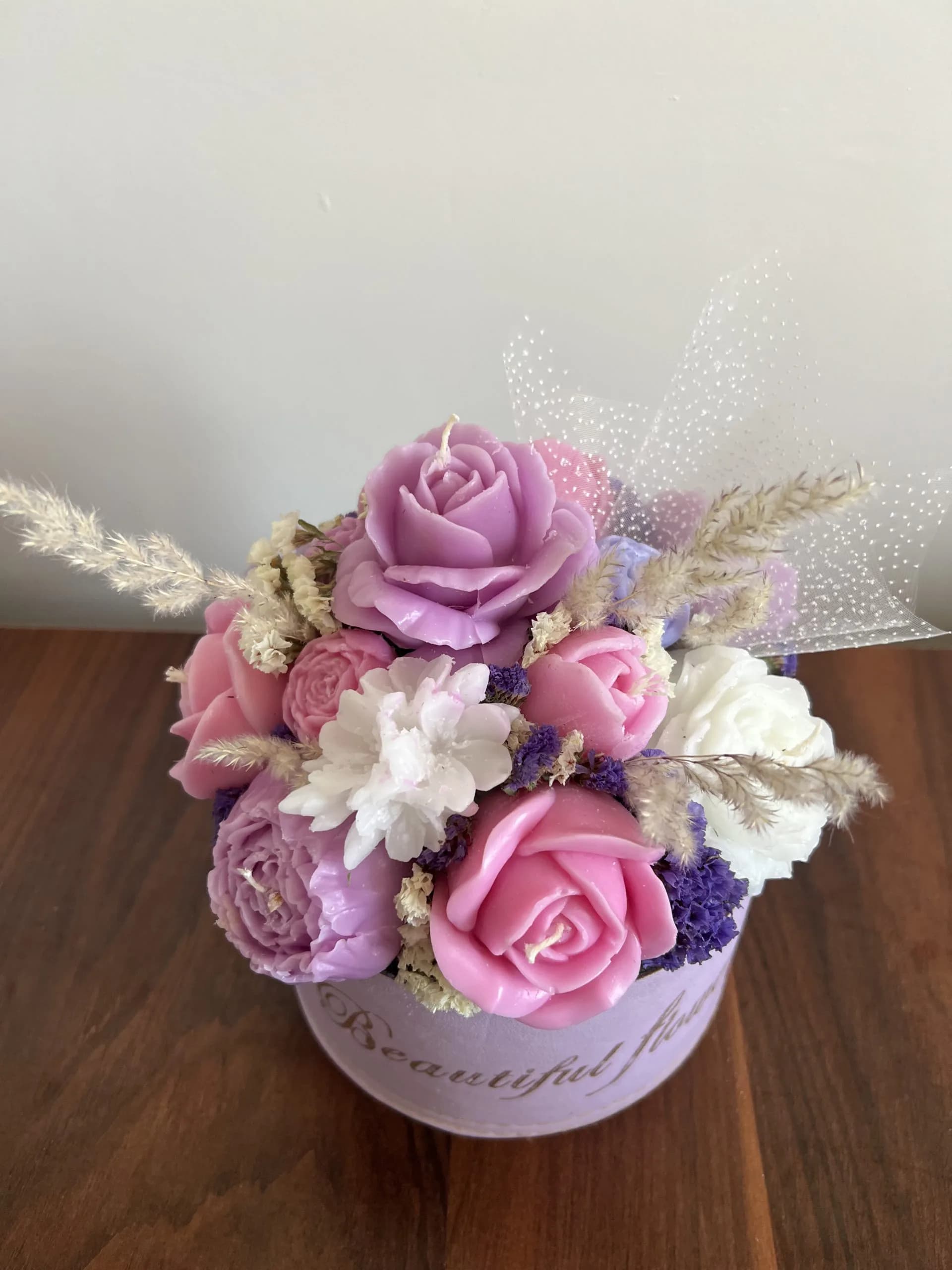 باکس شمع گل Elena — تصویر ۲