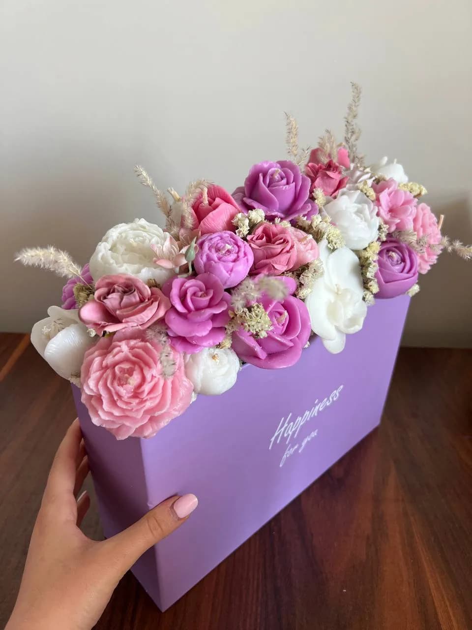 باکس شمع گل velvet — تصویر ۲