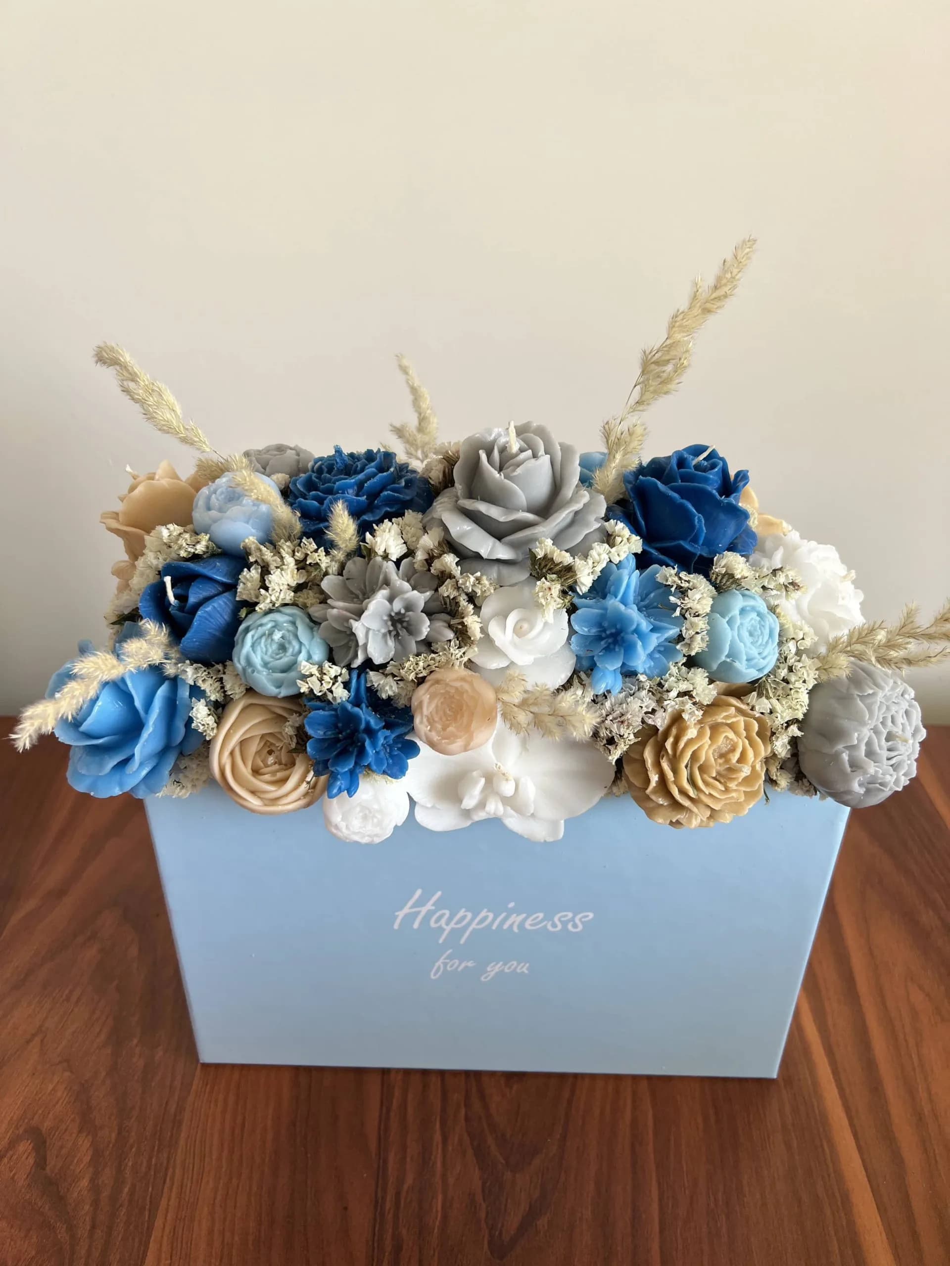 باکس شمع گل blue lara — تصویر ۵