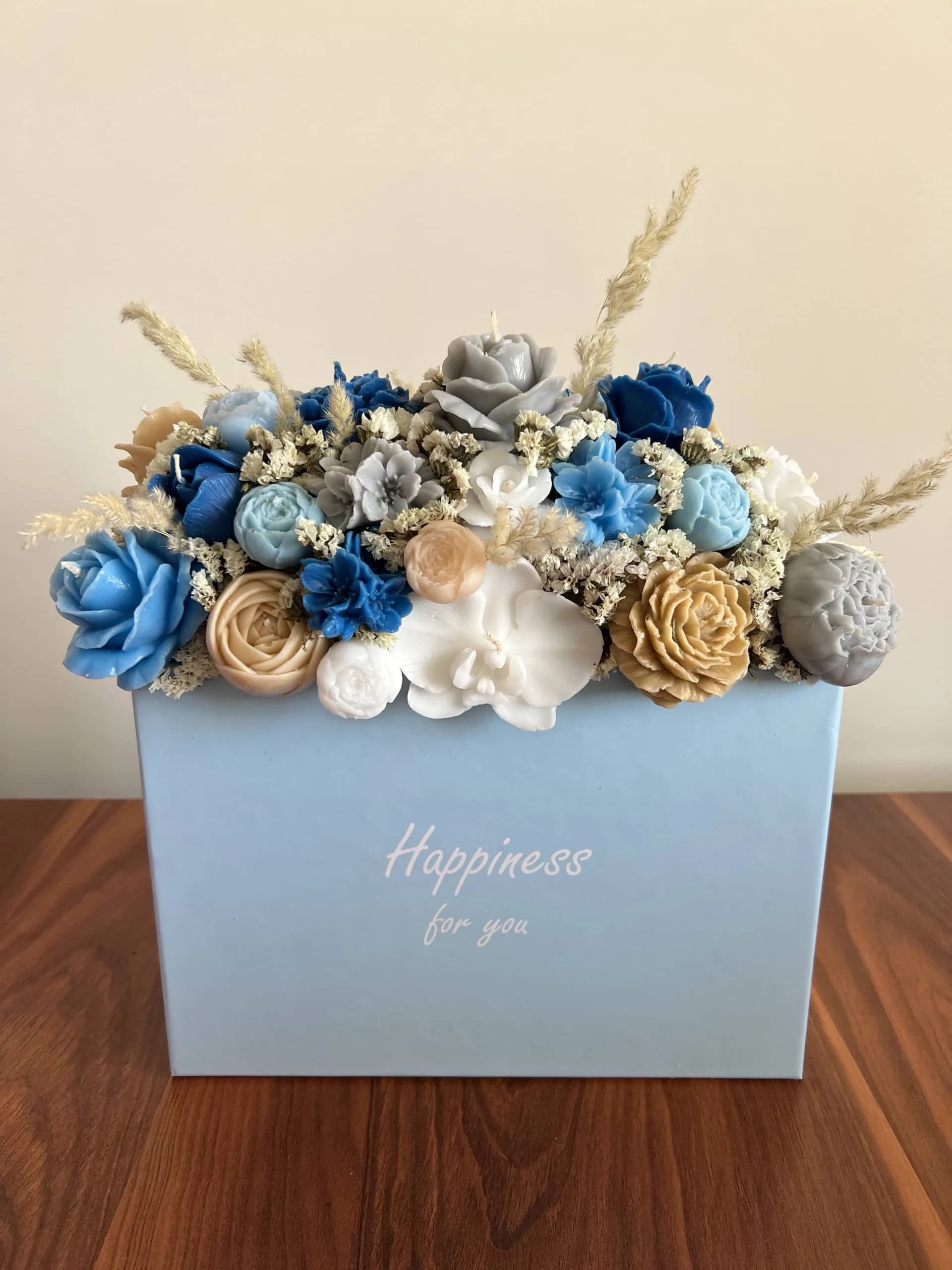 باکس شمع گل blue lara — تصویر ۴