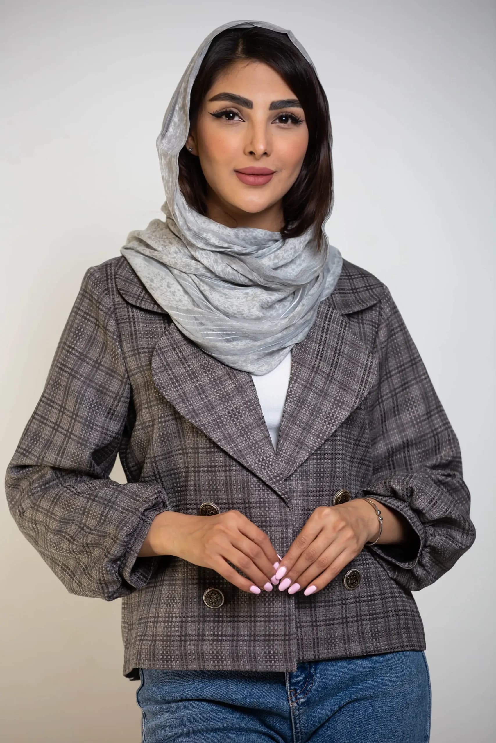 کت زنانه حصیری یقه انگلیسی — تصویر ۷