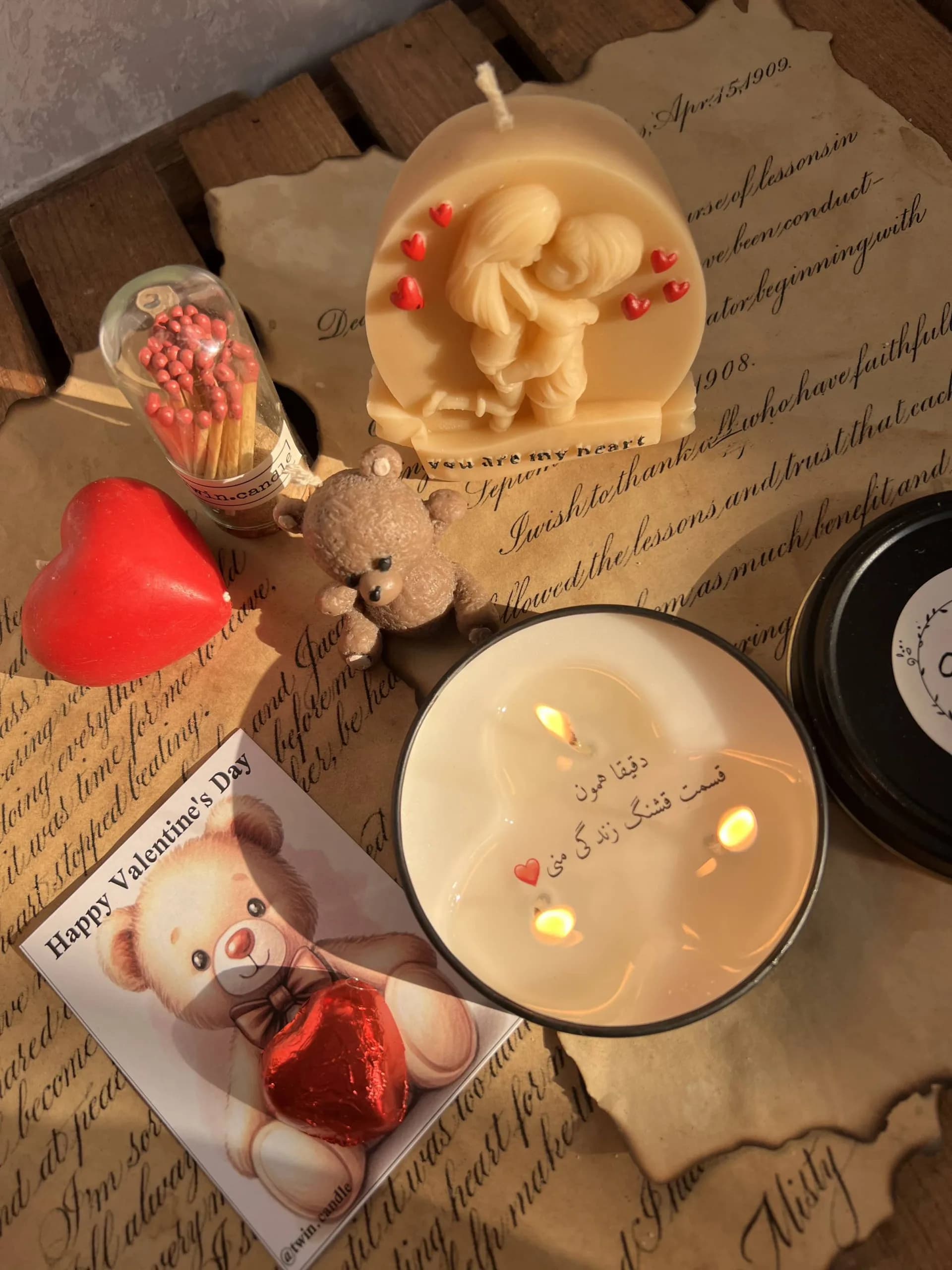 پک هدیه شمع سخنگو love — تصویر ۷