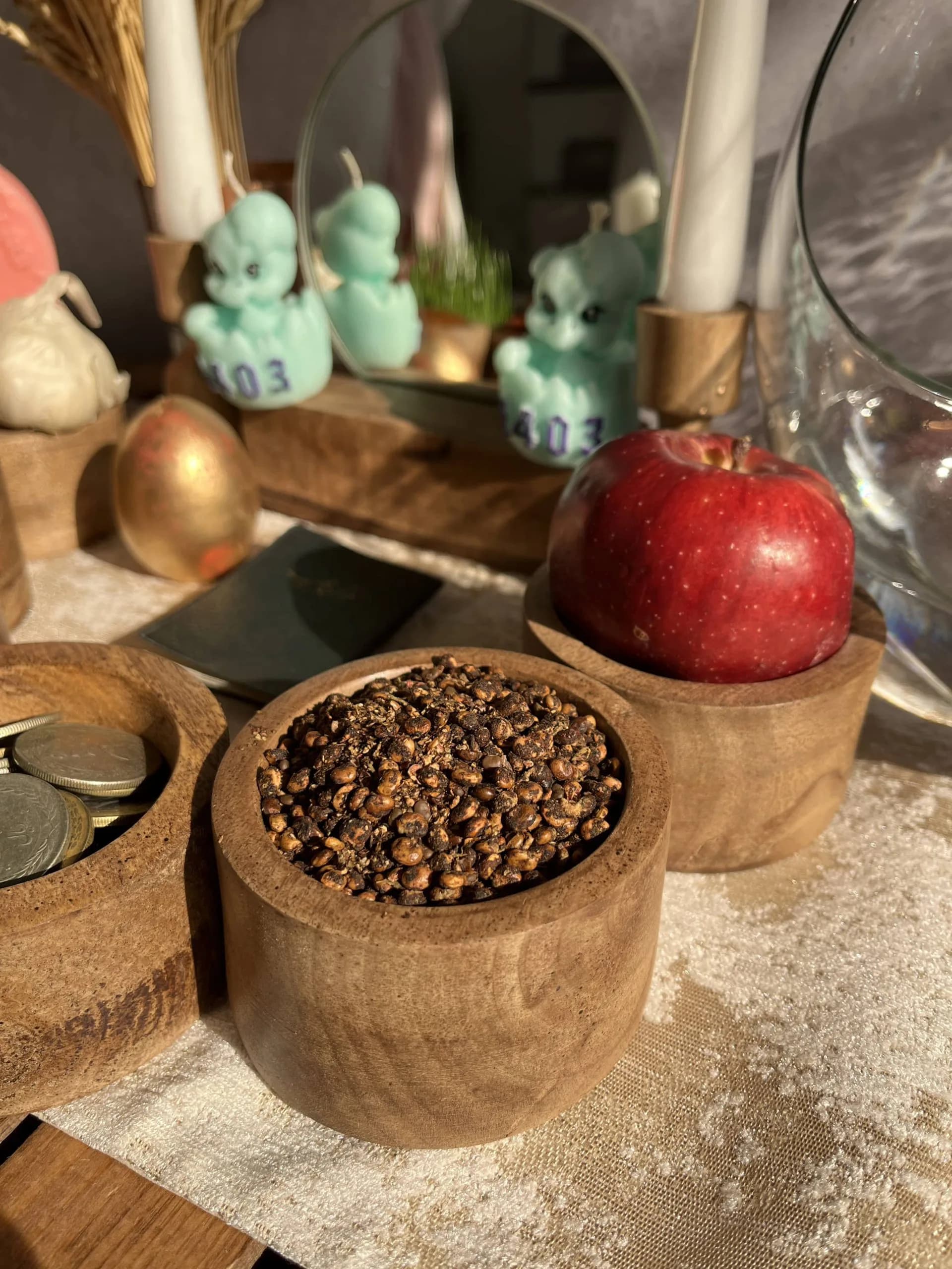 ست هفتسین چوبی شیک — تصویر ۸