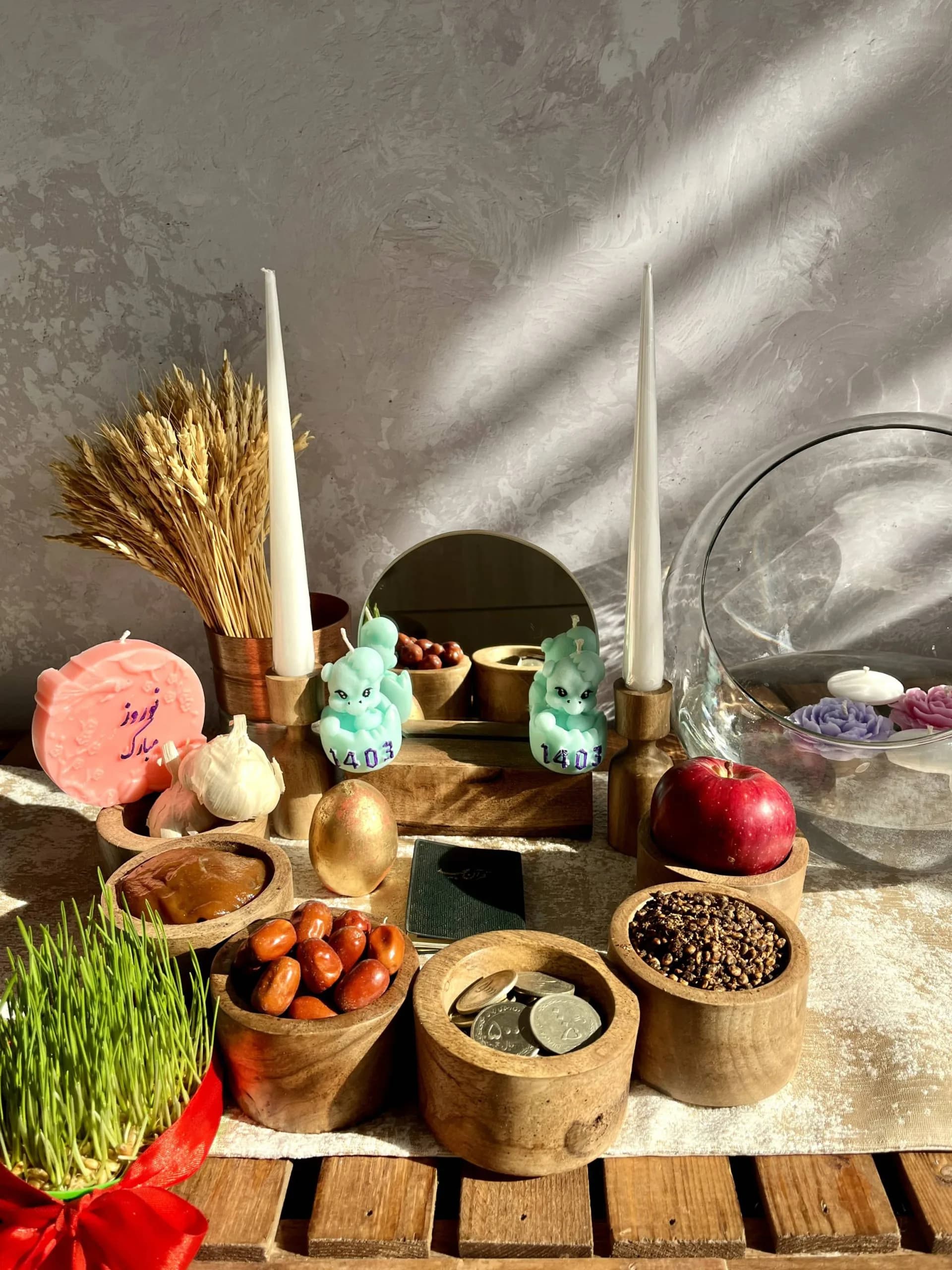 ست هفتسین چوبی شیک — تصویر ۶