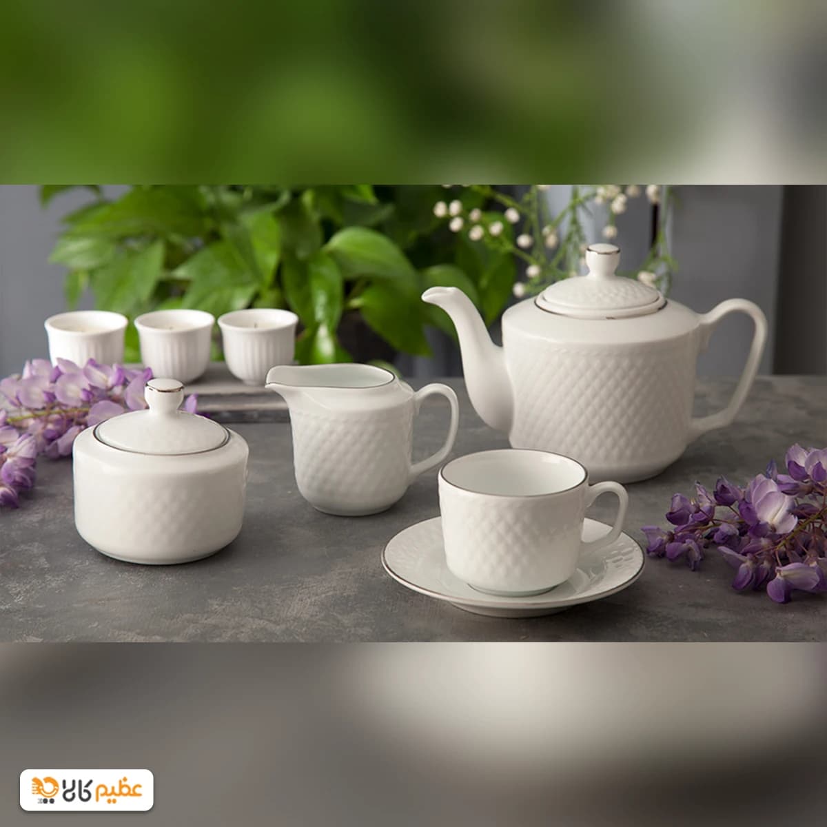 سرویس غذا خوری چینی 102 پارچه زرین سمن — تصویر ۳