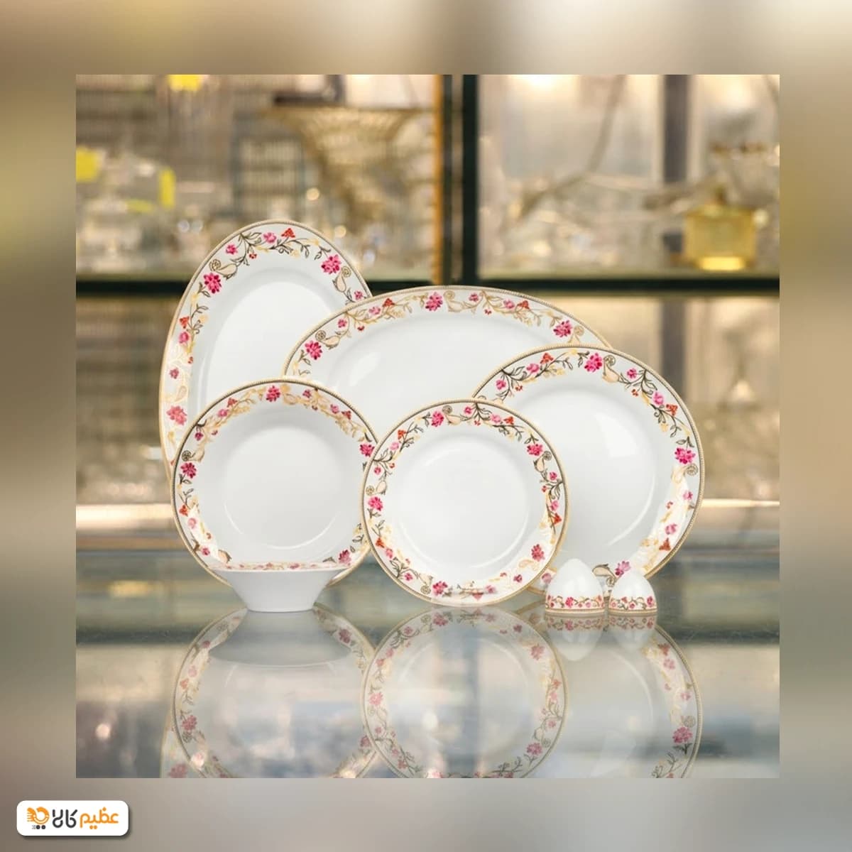 سرویس چینی 35 پارچه غذاخوری زرین گلزار