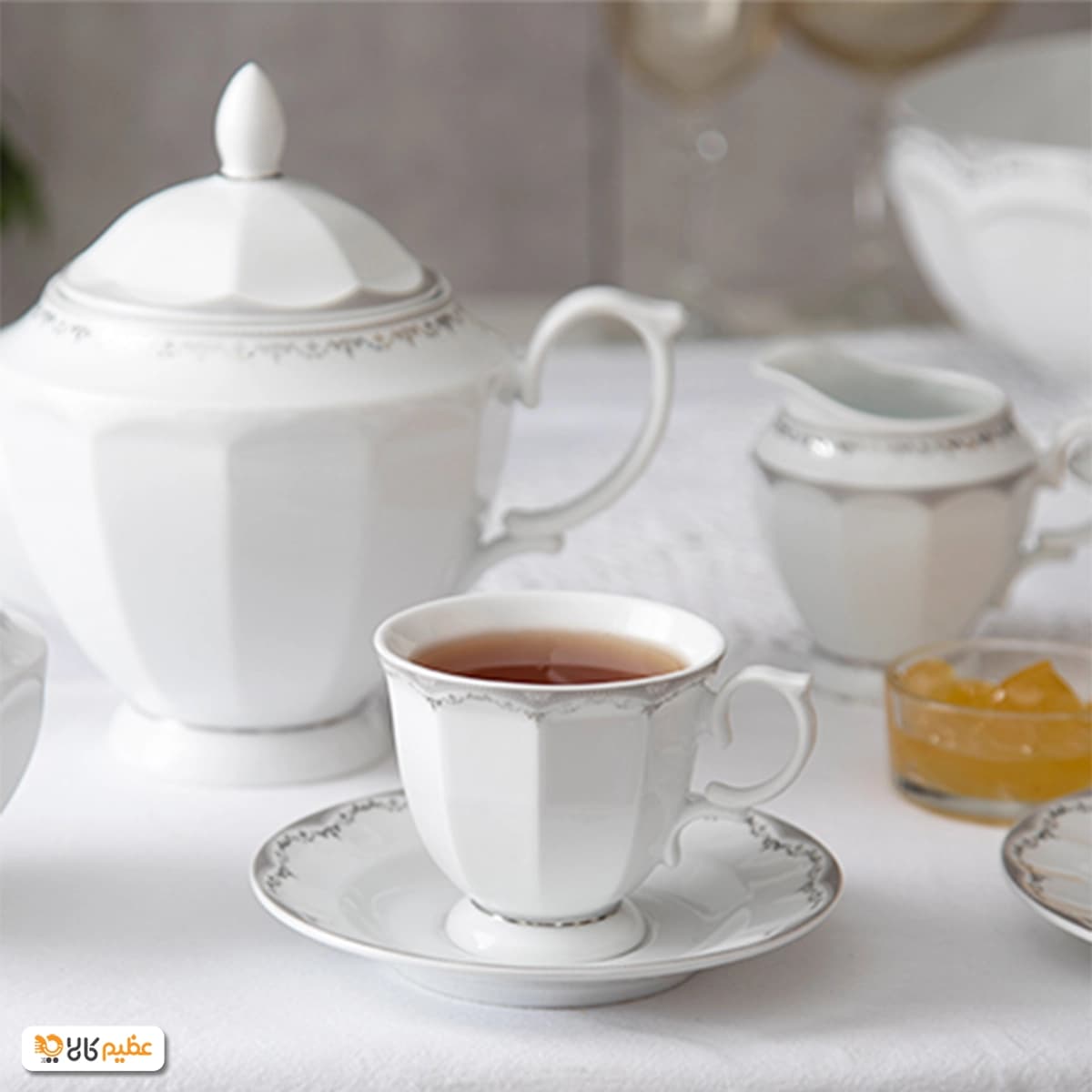 سرویس چینی 80 پارچه کامل زرین النور پلاتینی — تصویر ۴