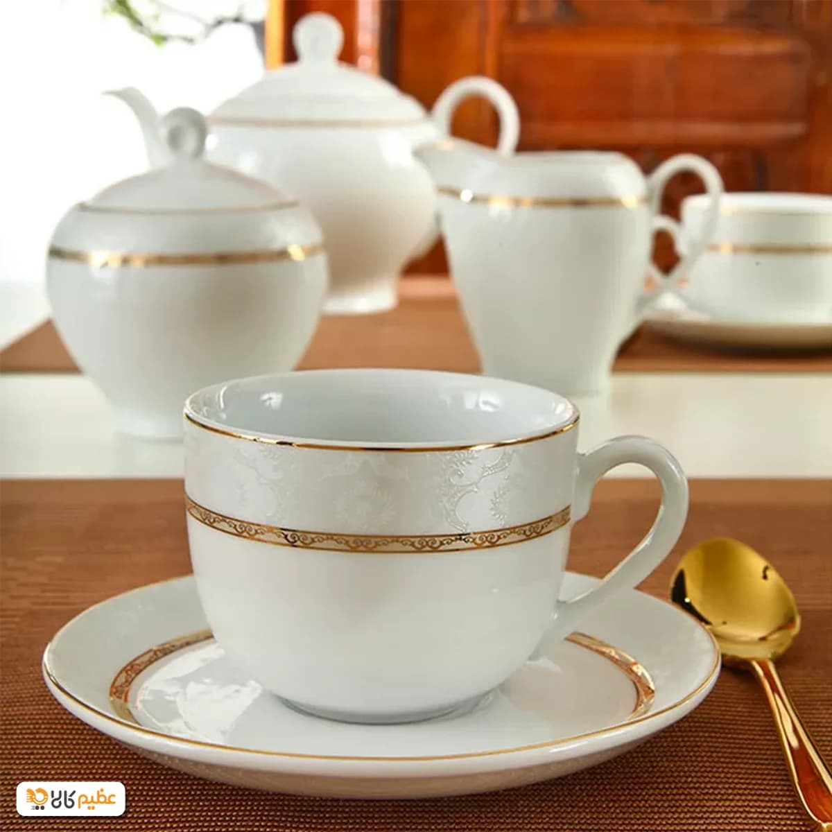سرویس چینی 102 پارچه کامل زرین هدیه طلایی — تصویر ۳