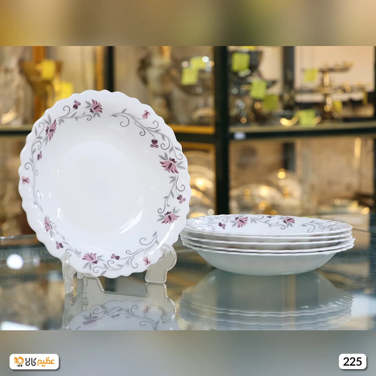 بشقاب خورش خوری آرکوپال پارس اپال مدل لیندا کد 225 — تصویر ۳