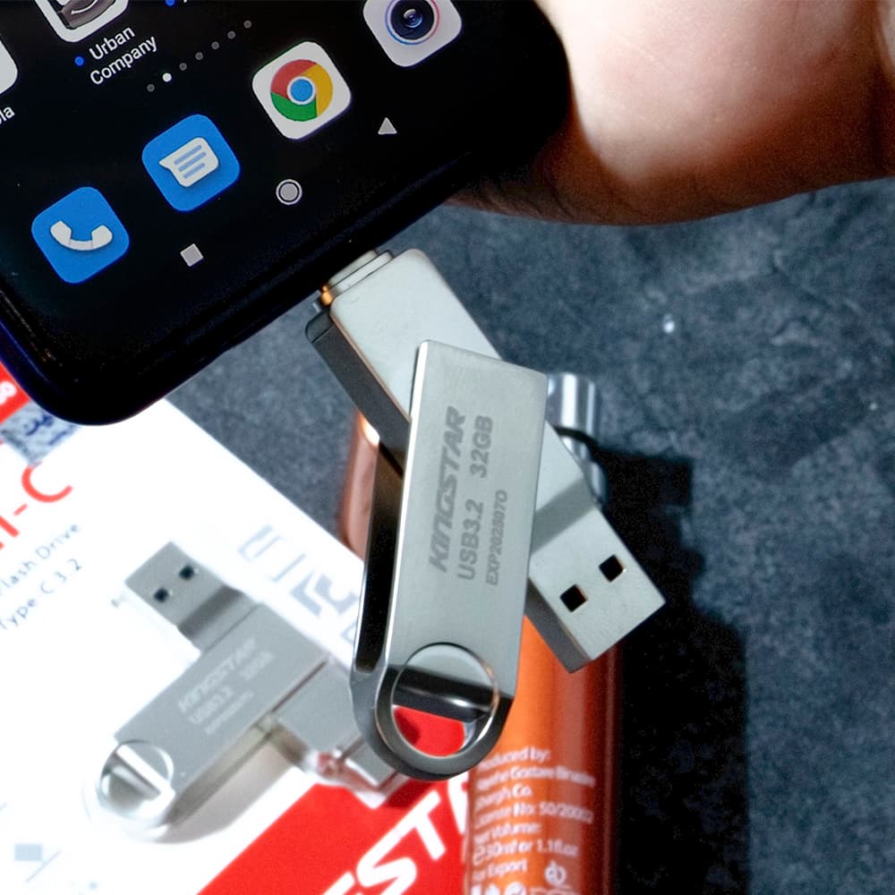 فلش مموری USB 3.2 و Type-C کینگ استار 32 GB مدل C60 — تصویر ۱۲