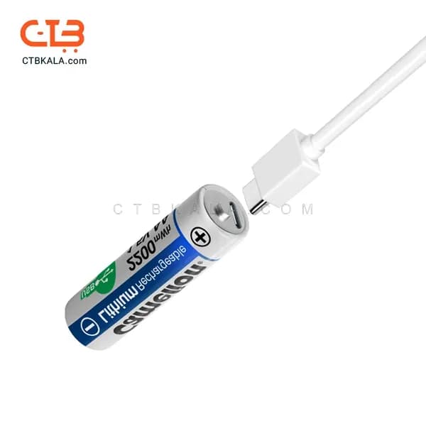 باتری قلمی لیتیوم قابل شارژ کملیون 1.5VLi-AA2200 بسته دو عددی ظرفیت ۲۲۰۰mWh — تصویر ۶